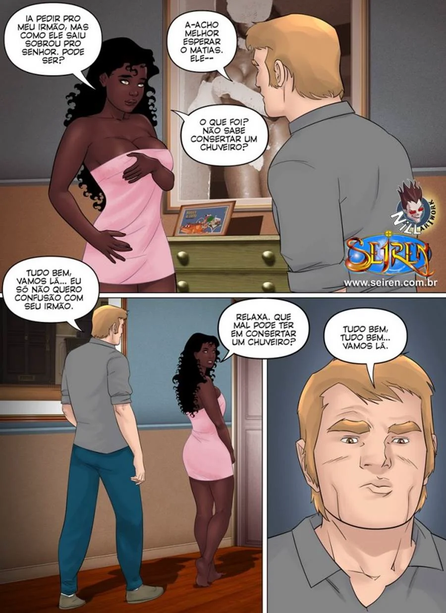 A Princesinha Negra e a Rola do Amigo do Irmão em HQ Brasileiro