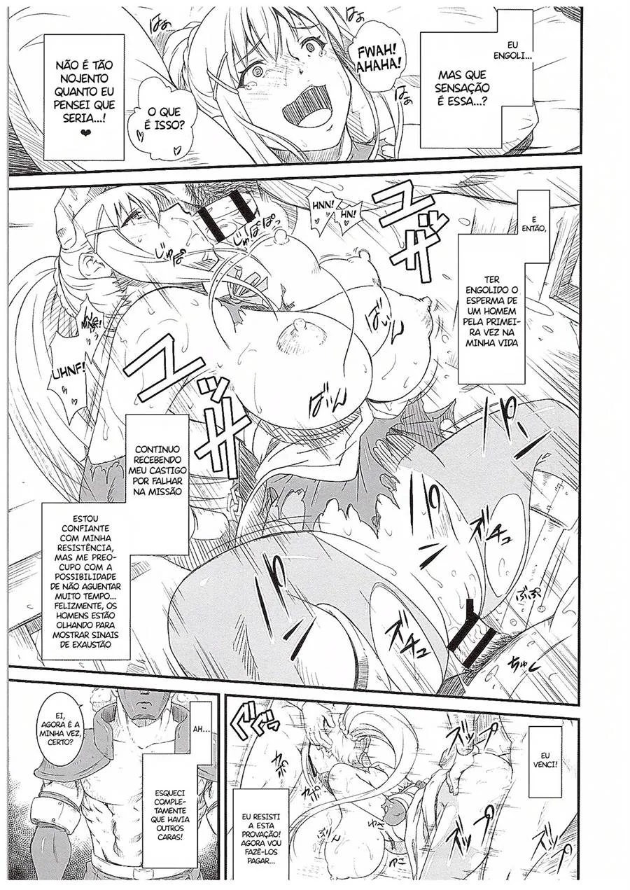 Piranha do KonoSuba Hentai é Punida com Rola de Todos os Membros do Grupo – Hentai HQ Brasileiro