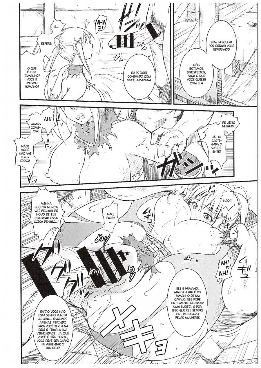 Piranha do KonoSuba Hentai é Punida com Rola de Todos os Membros do Grupo – Hentai HQ Brasileiro