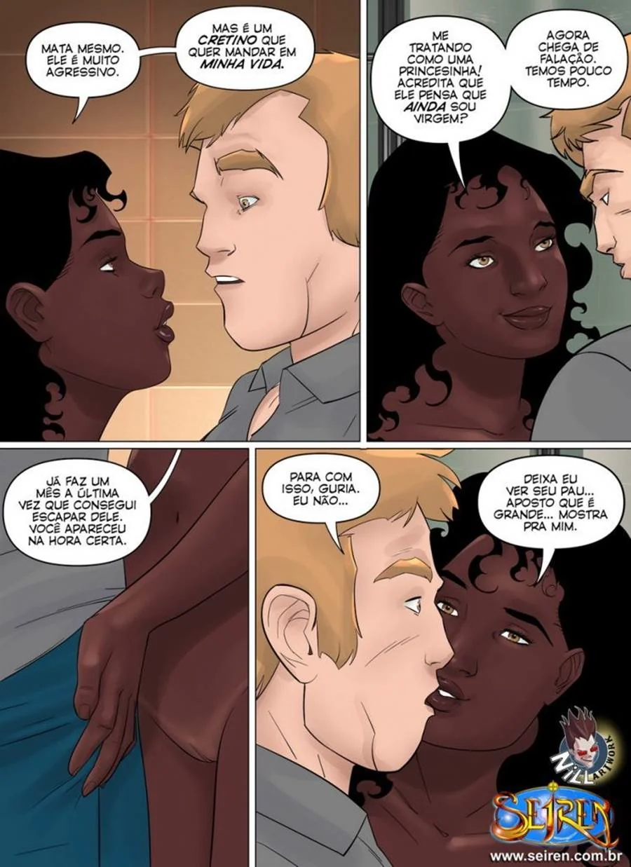 A Princesinha Negra e a Rola do Amigo do Irmão em HQ Brasileiro