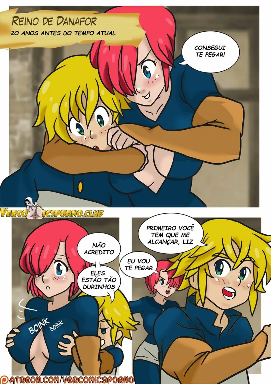 Elizabeth dá o cuzinho gostoso para Meliodas – Nanatsu no Taizai Hentai HQ Brasileiro