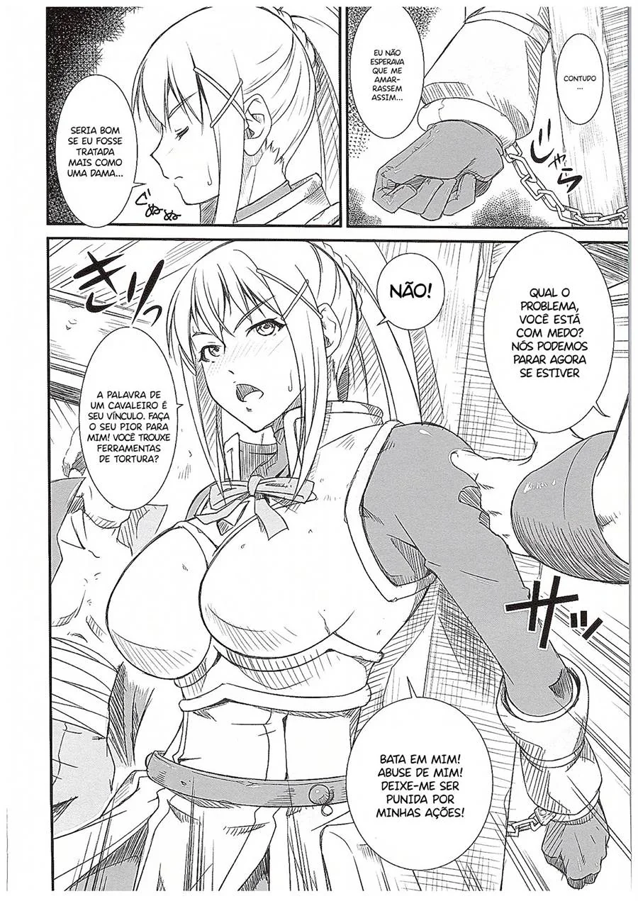 Piranha do KonoSuba Hentai é Punida com Rola de Todos os Membros do Grupo – Hentai HQ Brasileiro