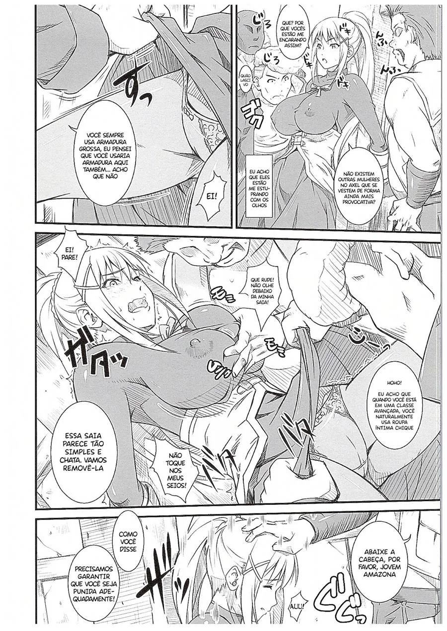 Piranha do KonoSuba Hentai é Punida com Rola de Todos os Membros do Grupo – Hentai HQ Brasileiro