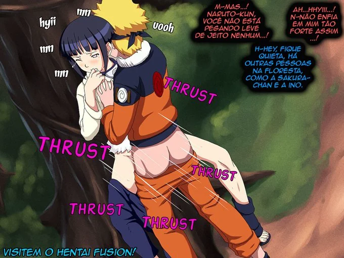 Hinata sendo fodida por Naruto em hentai HQ brasileiro de tirar o fôlego!