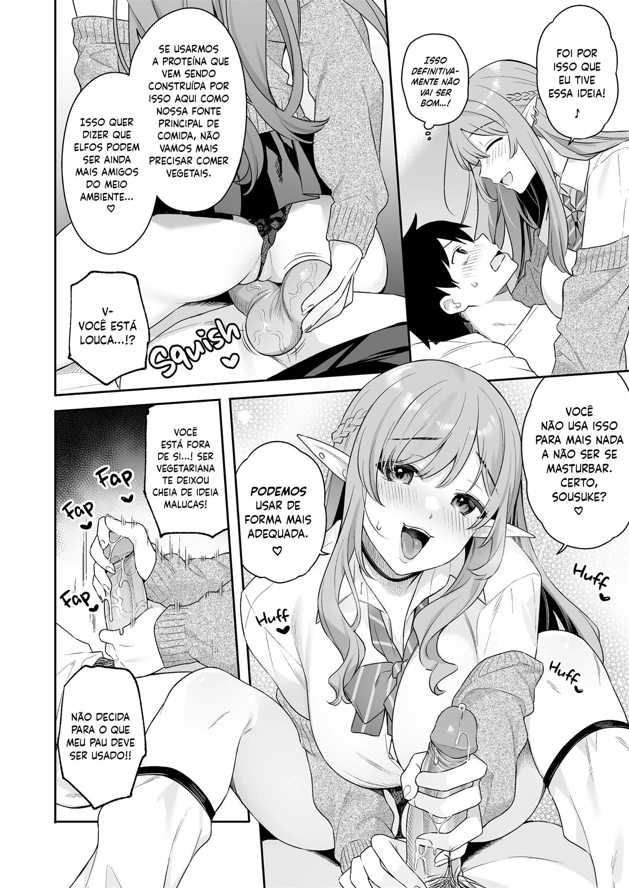 Piranha Elfica Convencendo o Irmão a Meter a Pica na Dieta Vegana – Hentai HQ