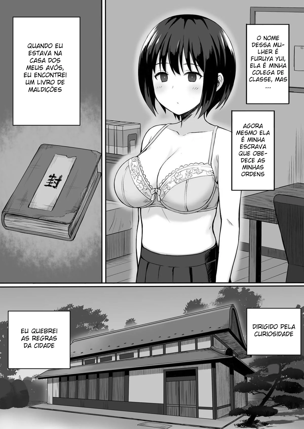 O Onahole da Colega de Classe: A Maldição da Obediência” em Hentai HQ