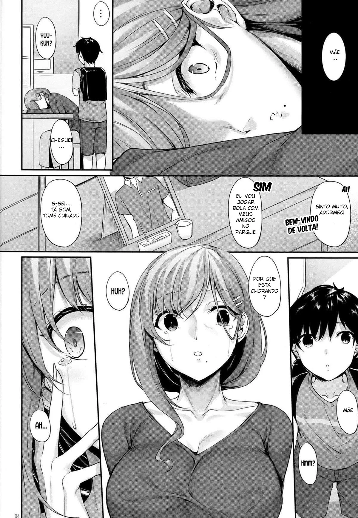 Fodendo a mãe viúva do meu amigo – Em hentai incesto HQ