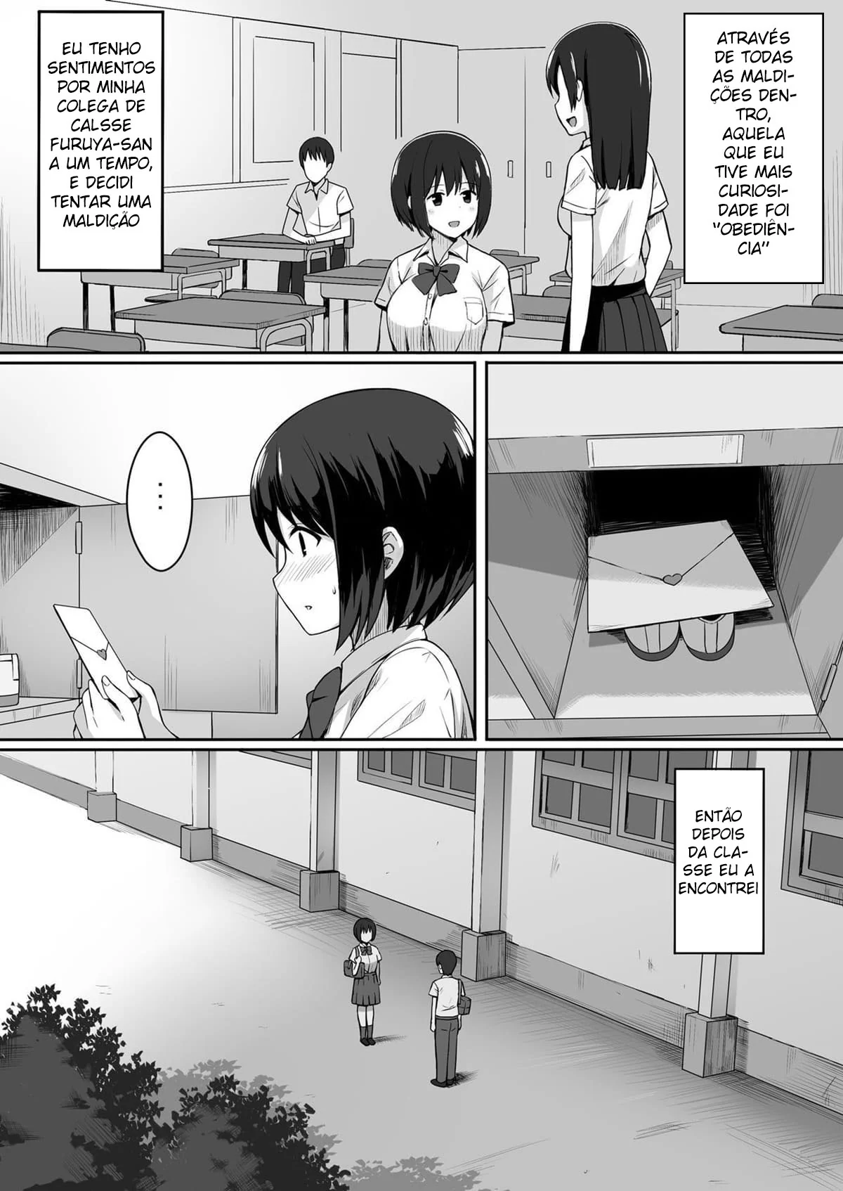 O Onahole da Colega de Classe: A Maldição da Obediência” em Hentai HQ