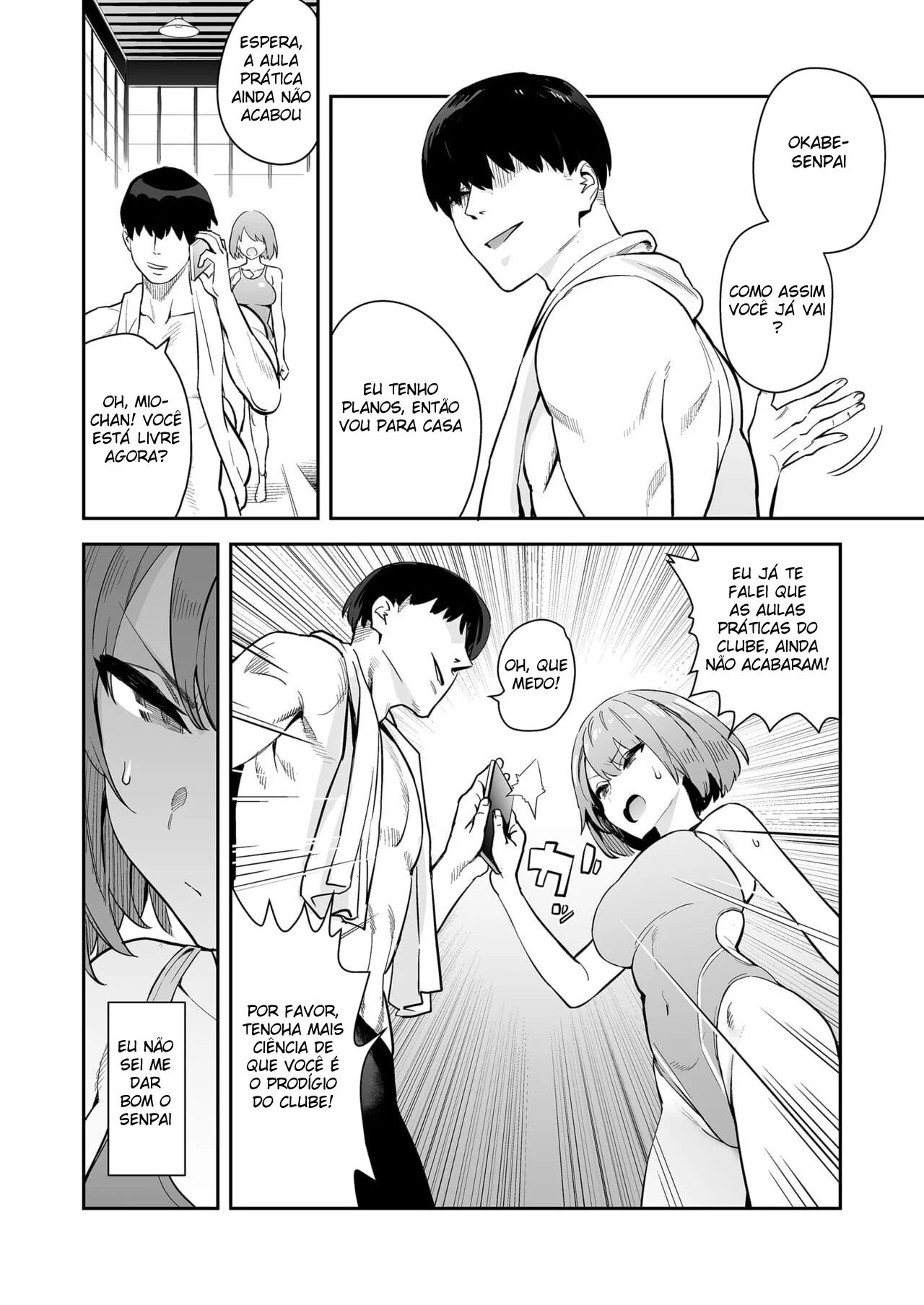 Seduzindo o Nadador na Piscina – Yui-chan e a Piroca do Okabe-senpai em Hentai HQ Brasileiro