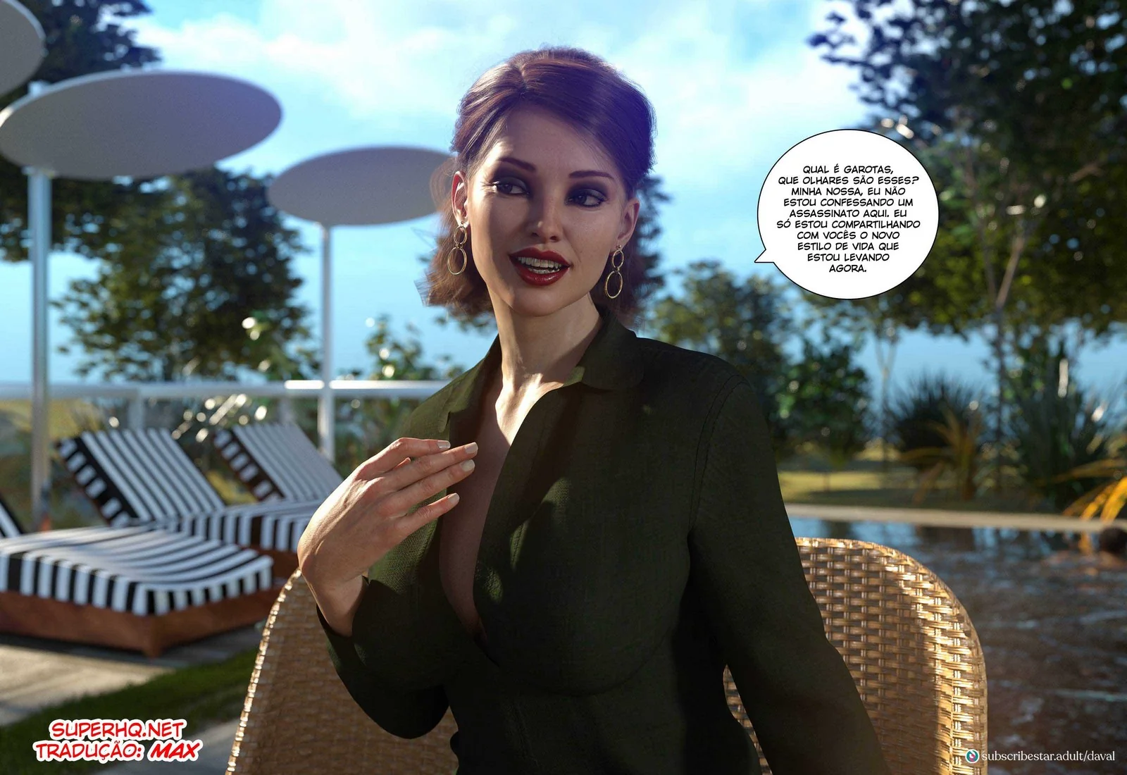 Lana, a Piranha Excitada do Hentai 3D em HQ Brasileiro