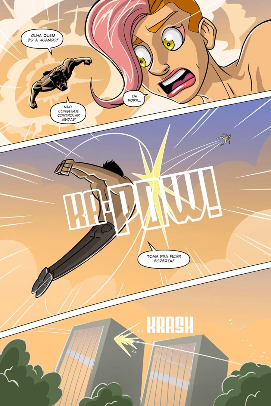 Hentai HQ – Mighty Honey 2: Piranha peituda fodendo gostoso em HQ Brasileiro