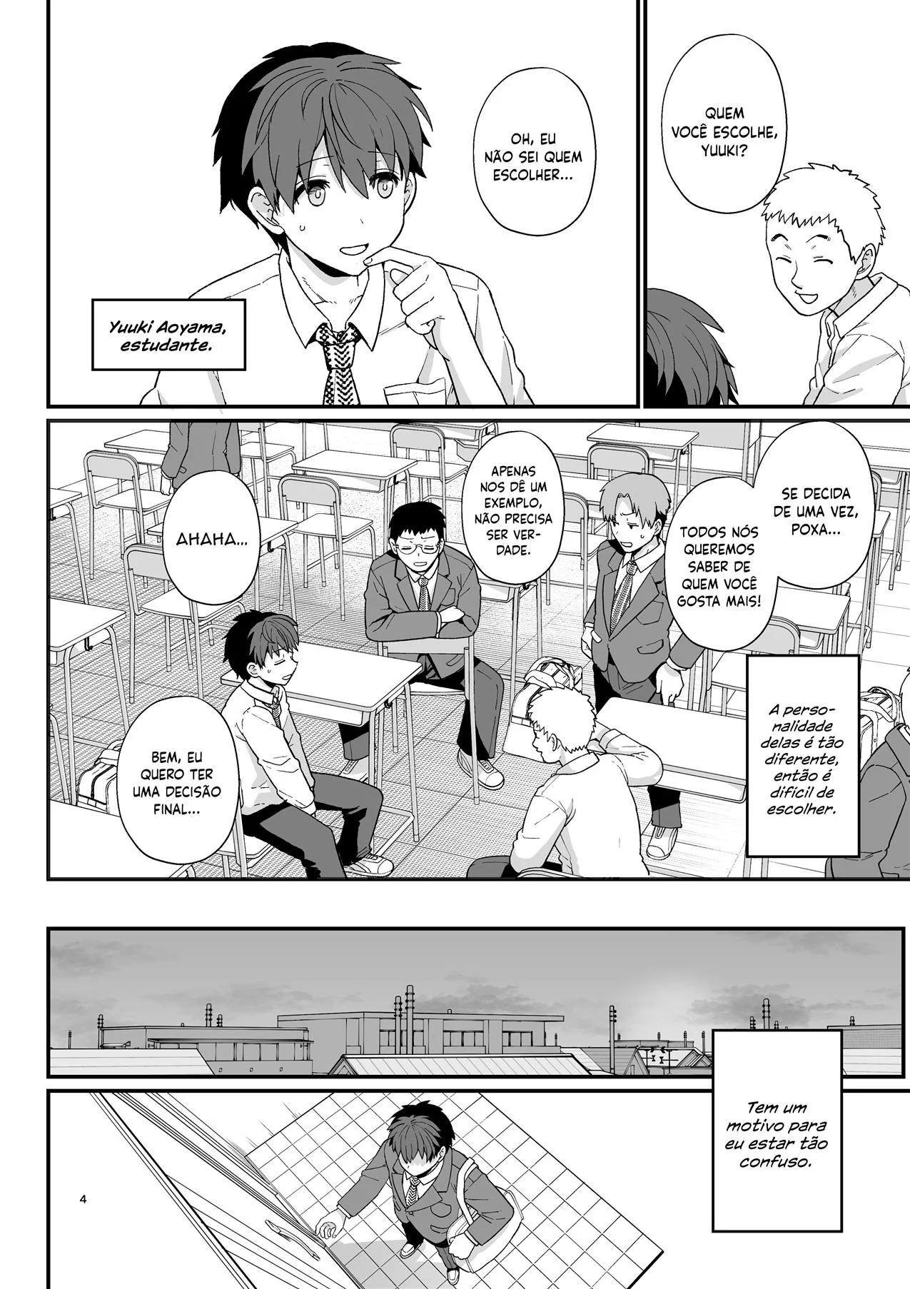 Peituda Sortudo Comendo As Funcionárias do Colégio em Hentai HQ