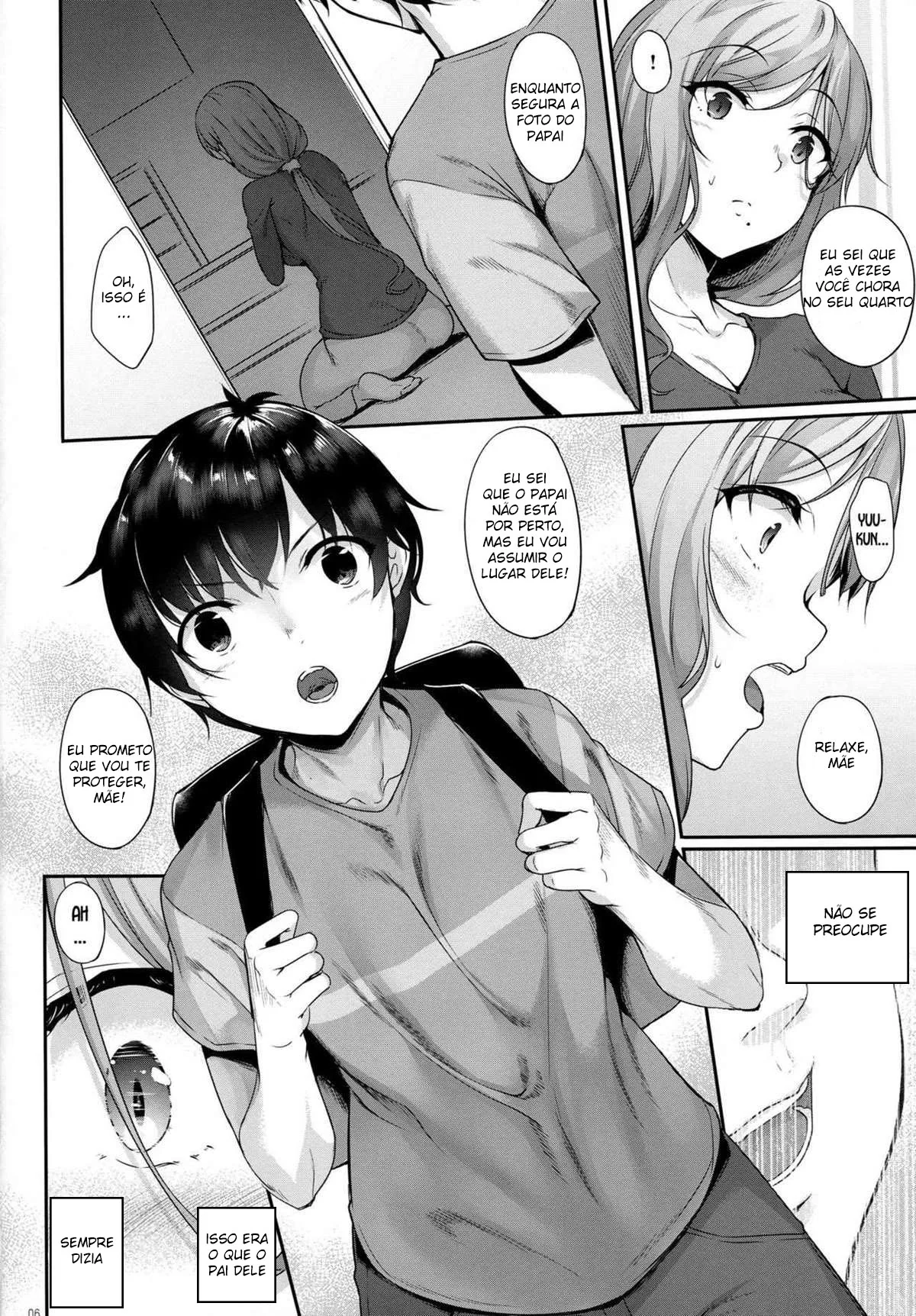 Fodendo a mãe viúva do meu amigo – Em hentai incesto HQ
