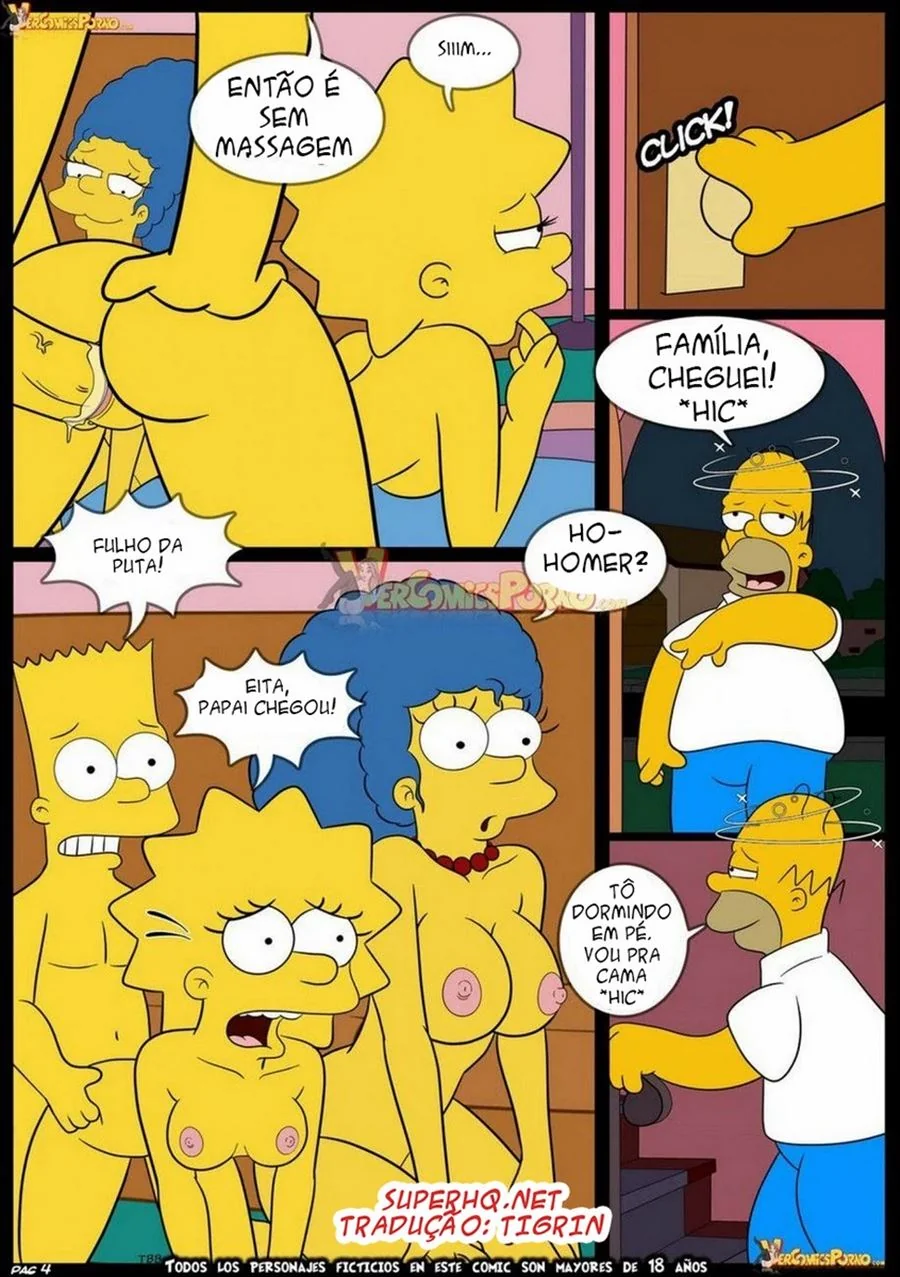 O Tarado do Bart: Incesto e Putaria em Família nos Simpsons HQ Brasileiro em Hentai