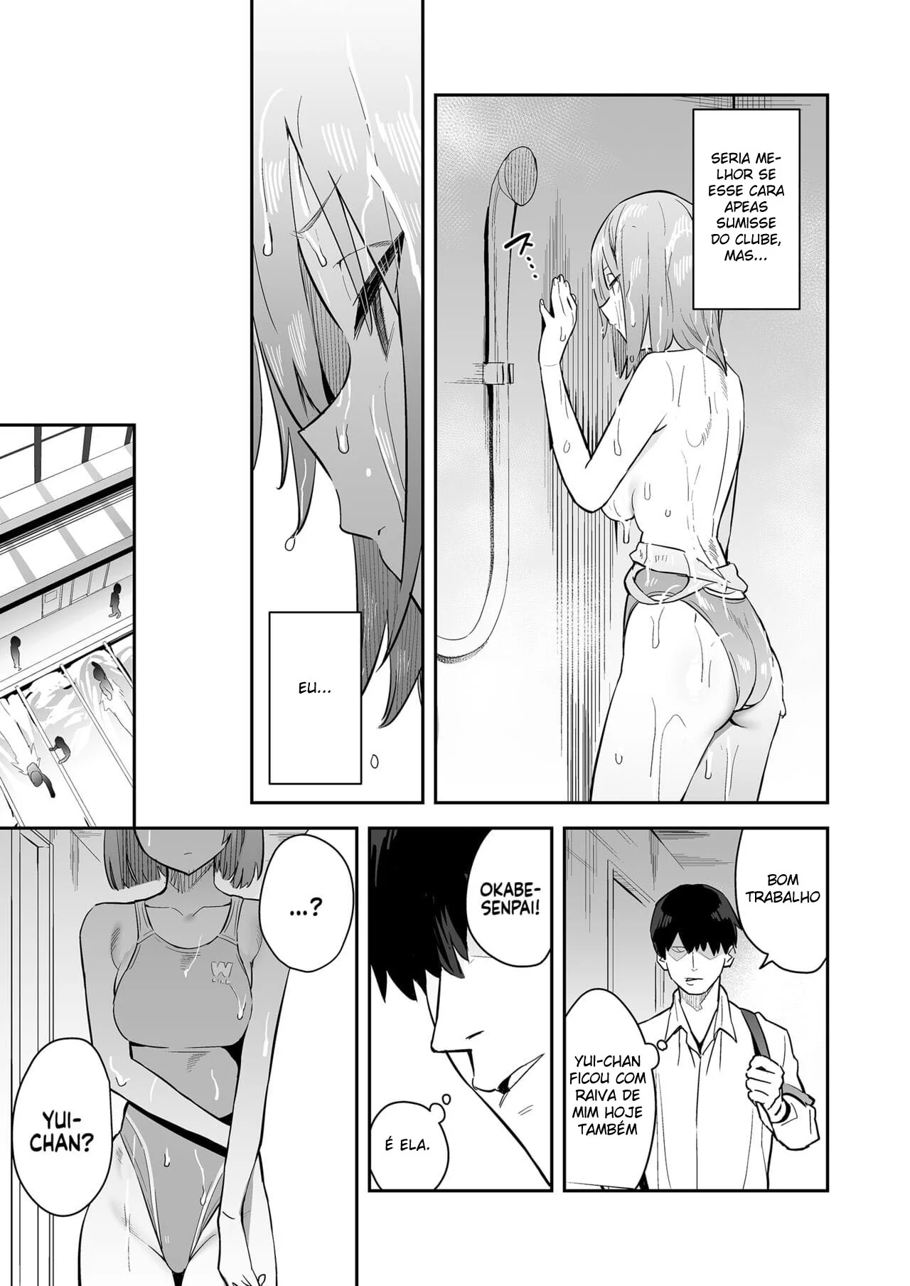 Seduzindo o Nadador na Piscina – Yui-chan e a Piroca do Okabe-senpai em Hentai HQ Brasileiro