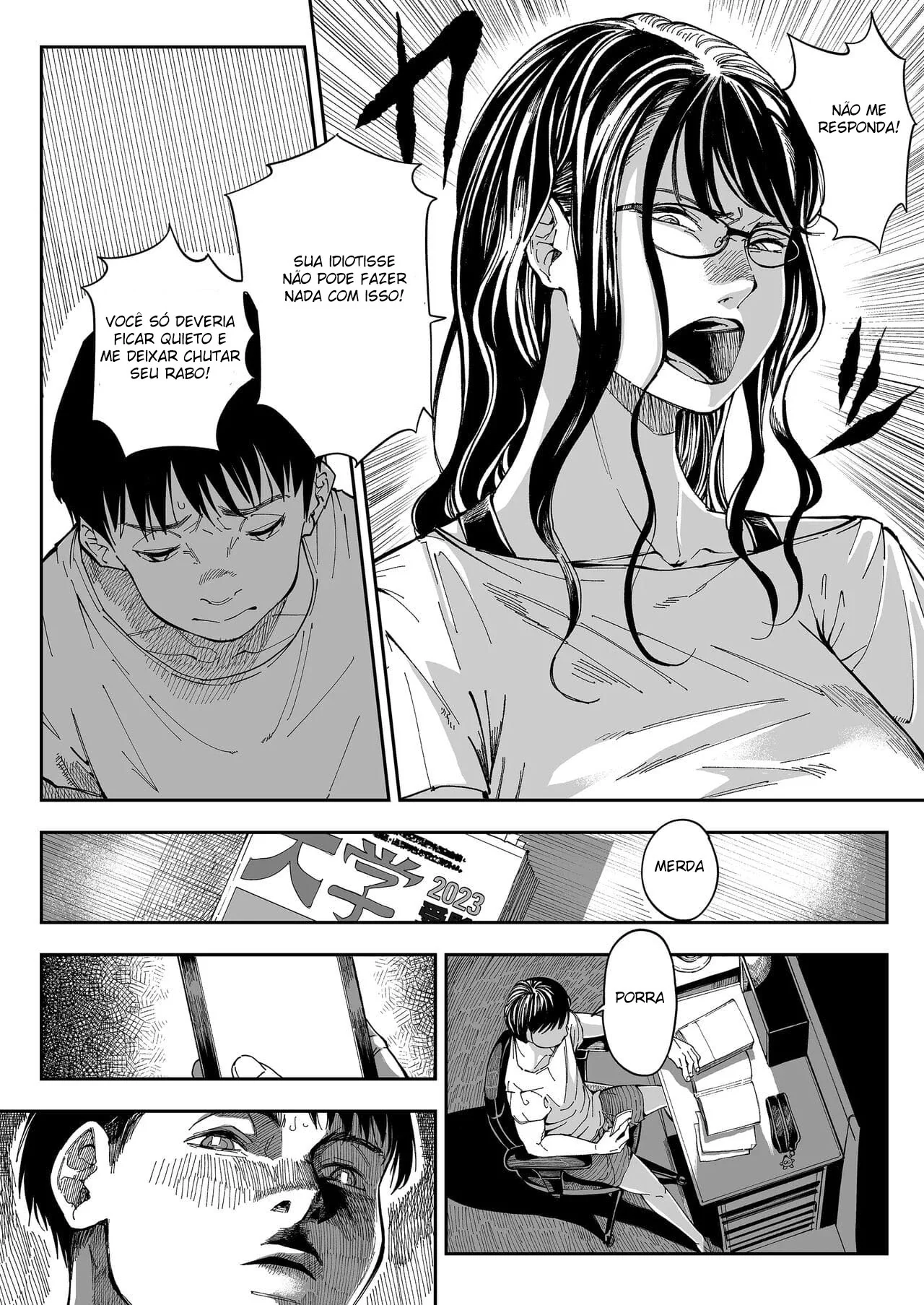 Chantageando a Camgirl Safada: Sacanagem em Família Hentai HQ