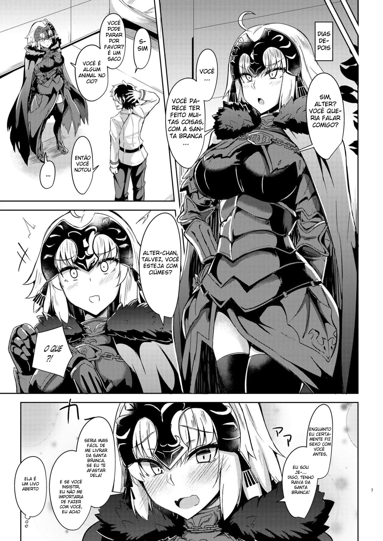 Provocações Entre o Mestre e Alter-chan em HQ Brasileiro