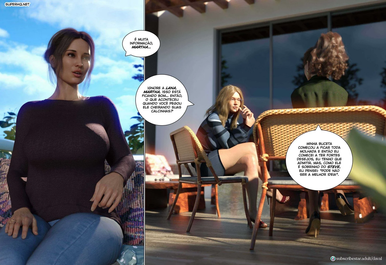Lana, a Piranha Excitada do Hentai 3D em HQ Brasileiro