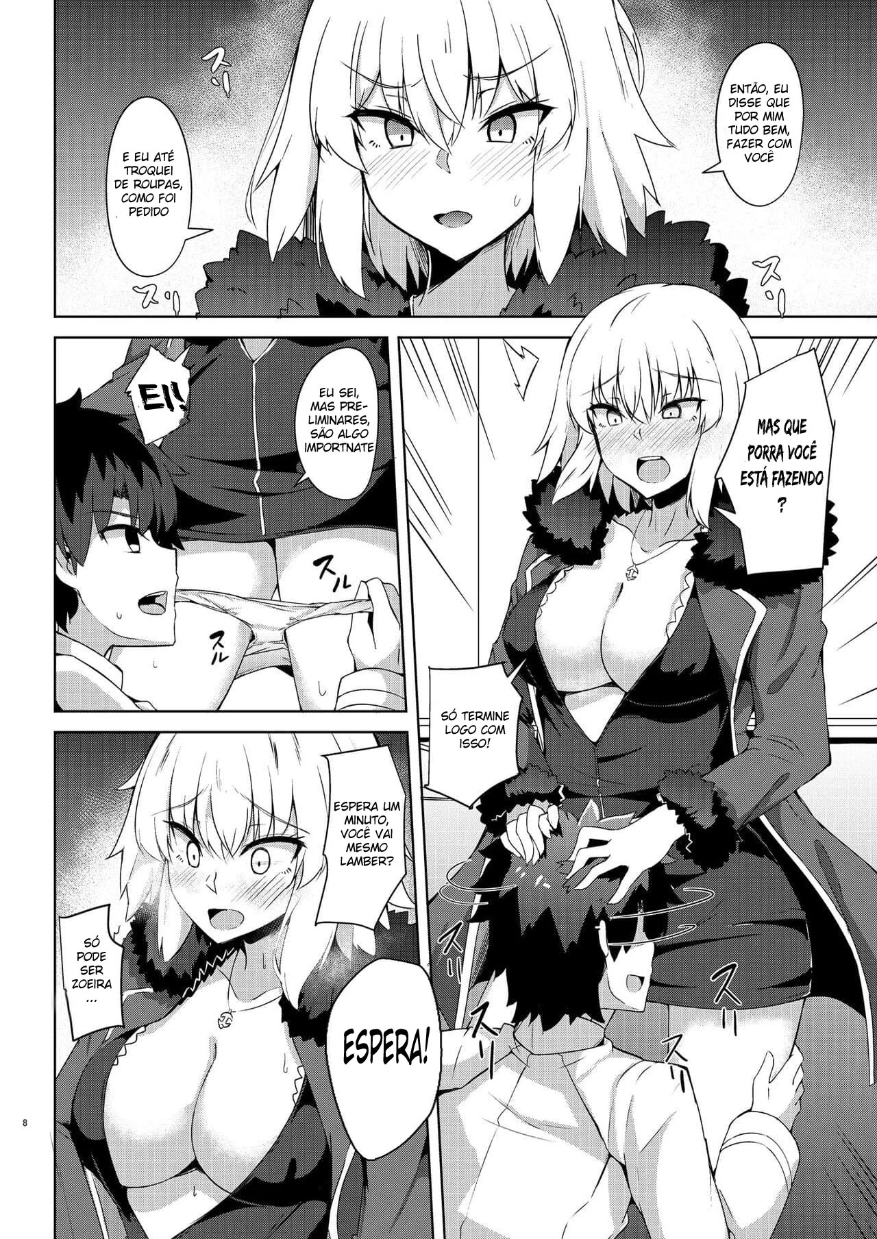 Provocações Entre o Mestre e Alter-chan em HQ Brasileiro