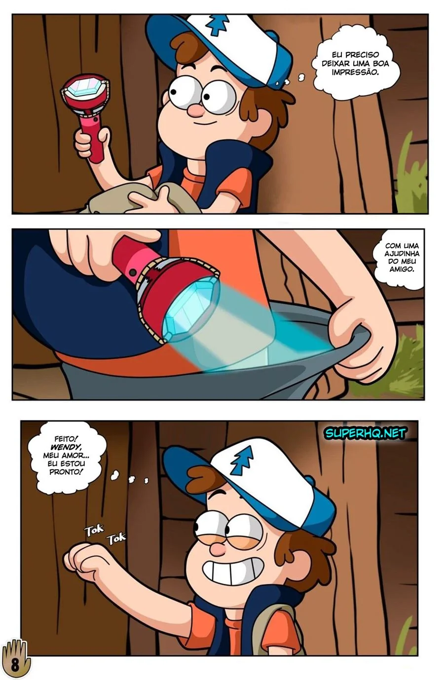 Dipper finalmente come a buceta gostosa da Wendy em Hentai HQ