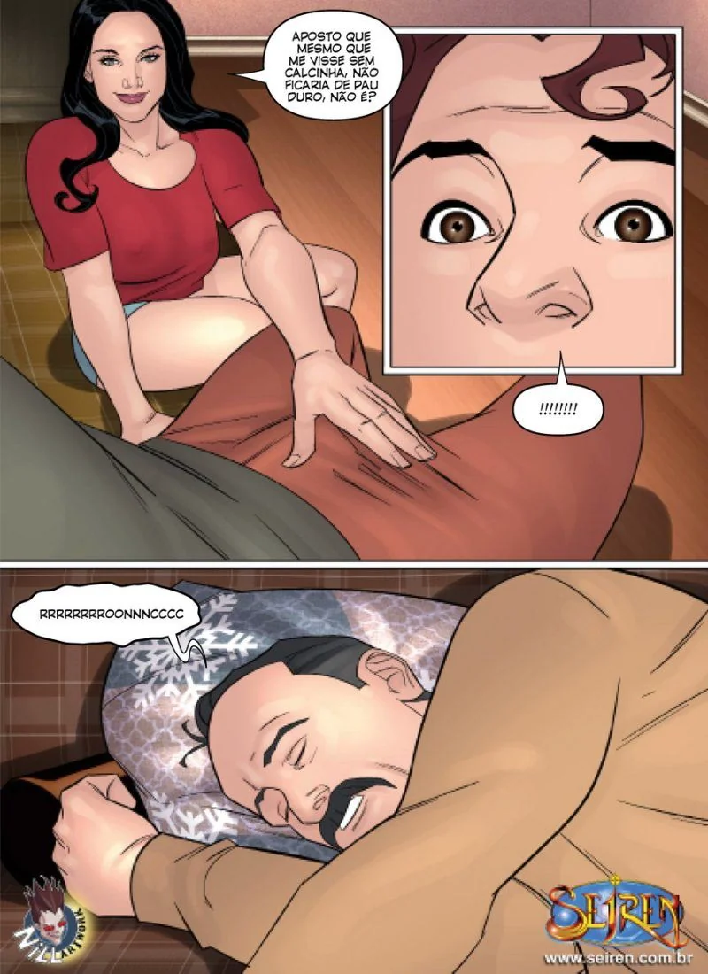 A esposa piranha dando o cu pro amigo do marido em hentai HQ
