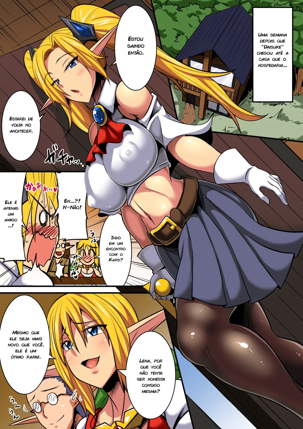 Daisuke e as Elfas Gostosas em Intercâmbio Hentai HQ Brasileiro