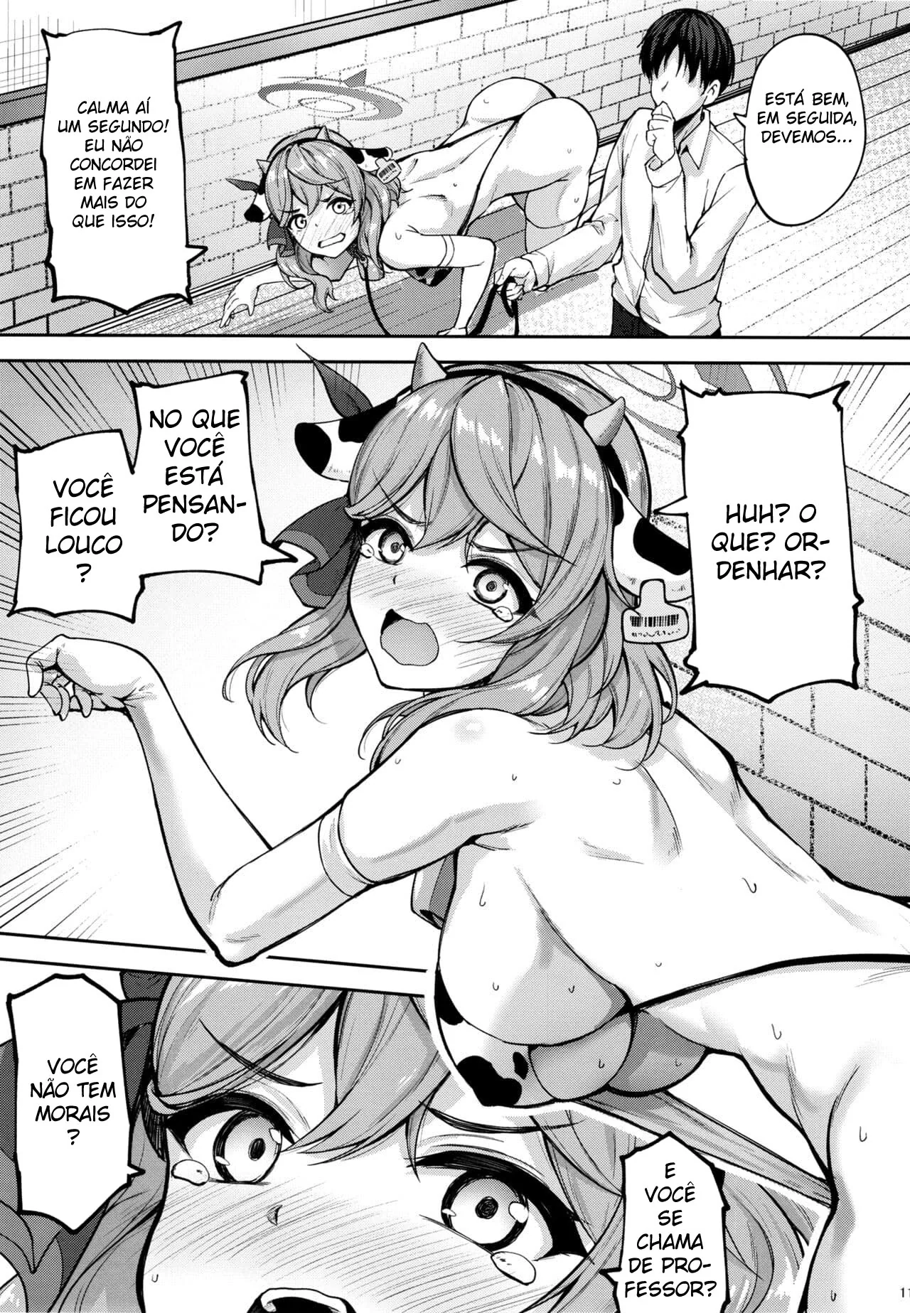 Desafio da Vaca Safada: Ako e seu Senpai numa Caceteira Sem Limites em Hentai HQ