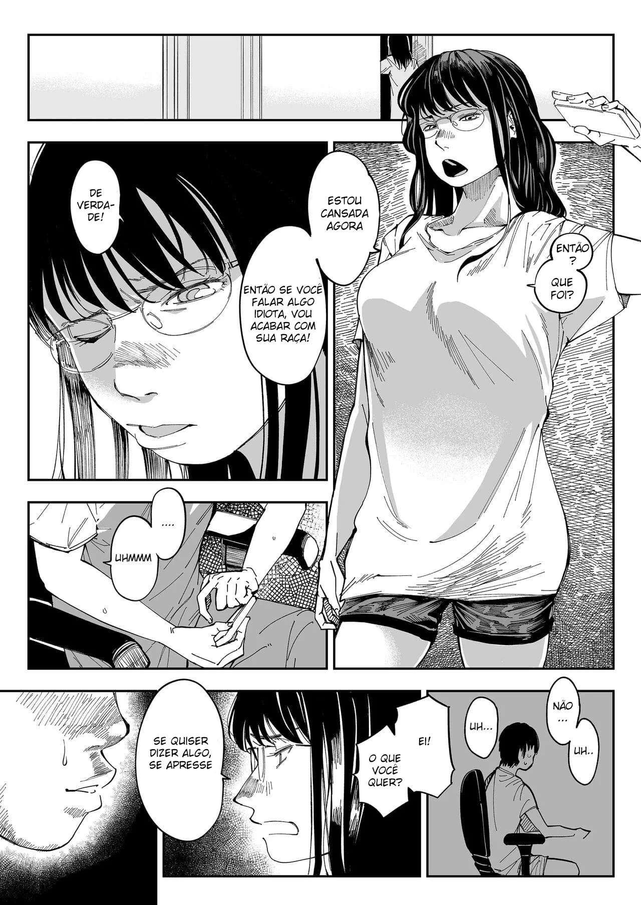 Chantageando a Camgirl Safada: Sacanagem em Família Hentai HQ