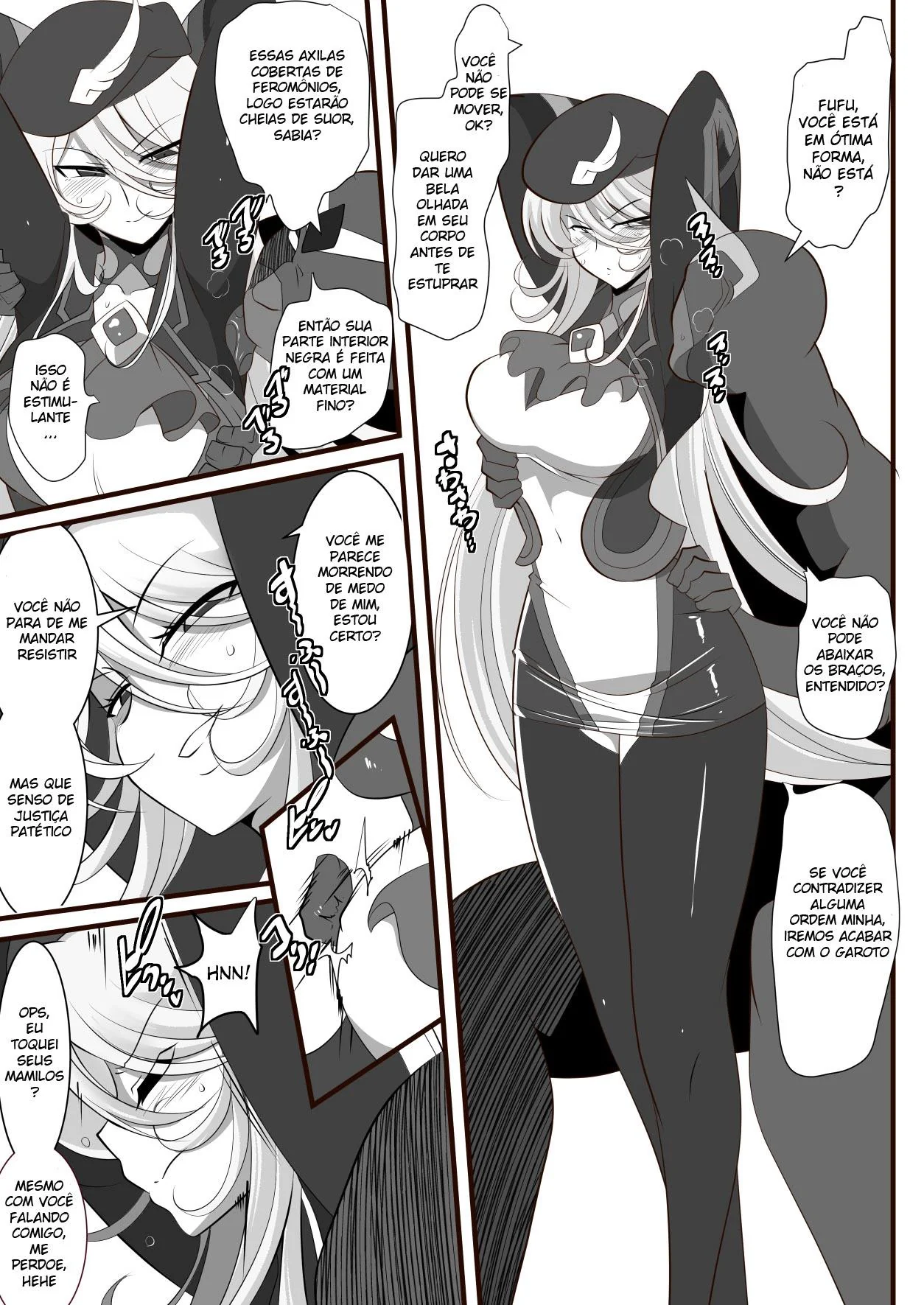 Anbarerl, a piranha superior dando sua buceta para vários caras maduros em HQ brasileira de hentai