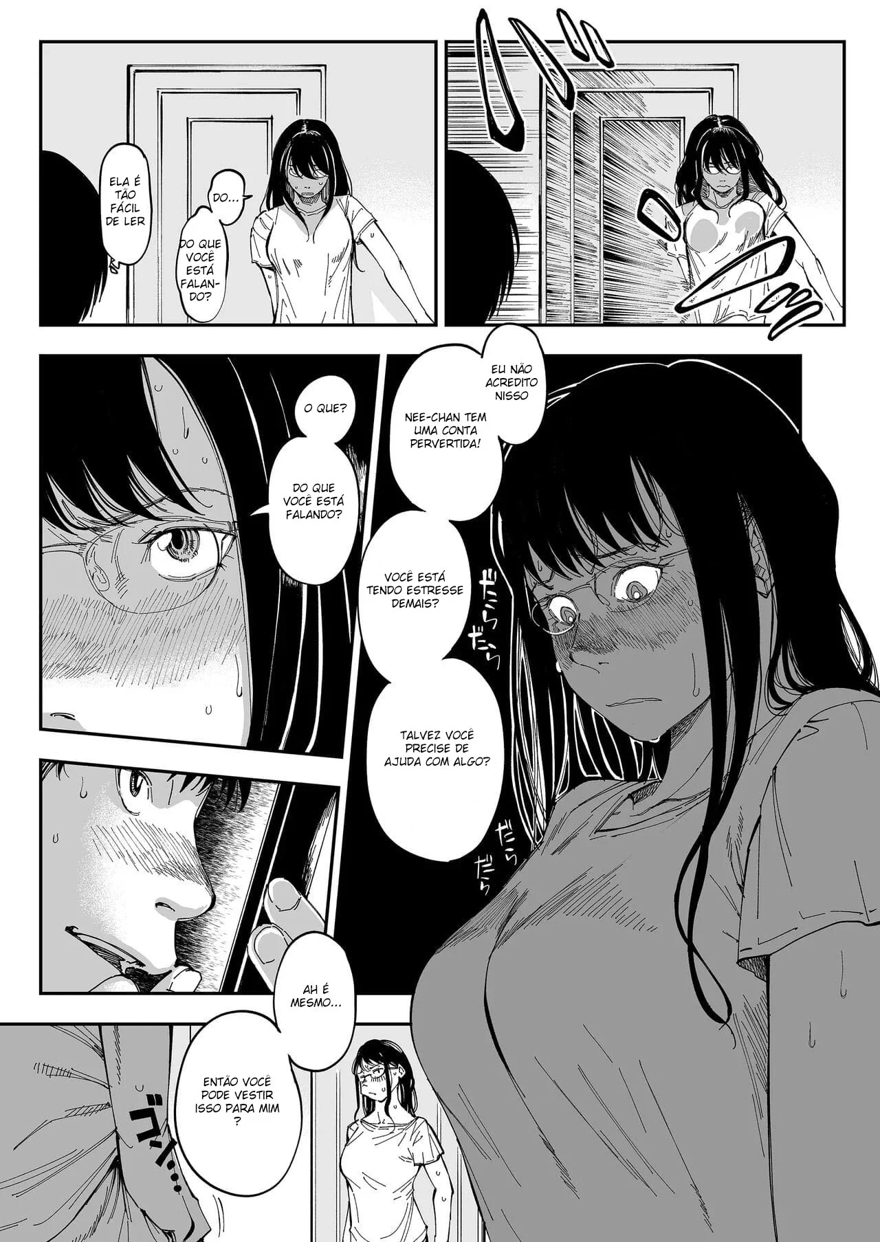 Chantageando a Camgirl Safada: Sacanagem em Família Hentai HQ