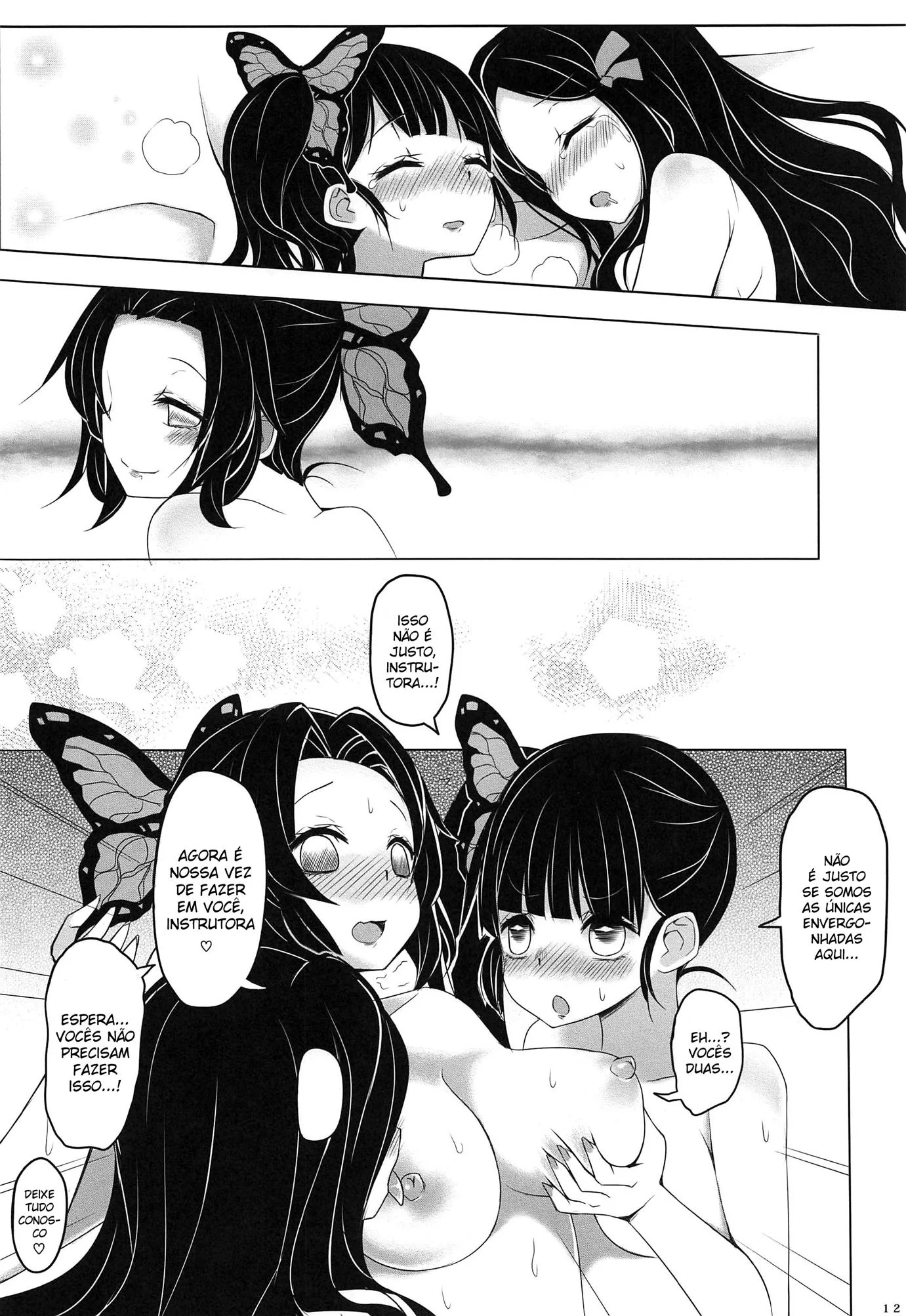 A Transformação de Nezuko: Sexo Lésbico e Putaria