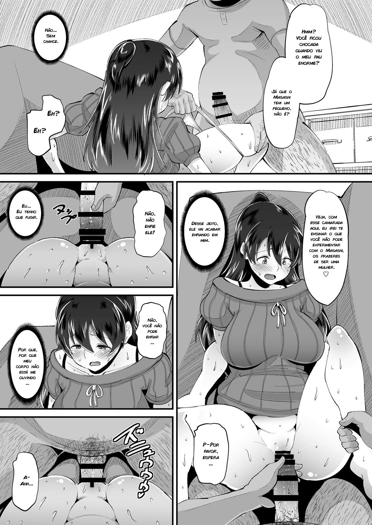 Sogra Piranha Seduzindo a Nora Gostosa em Hentai HQ Brasileiro