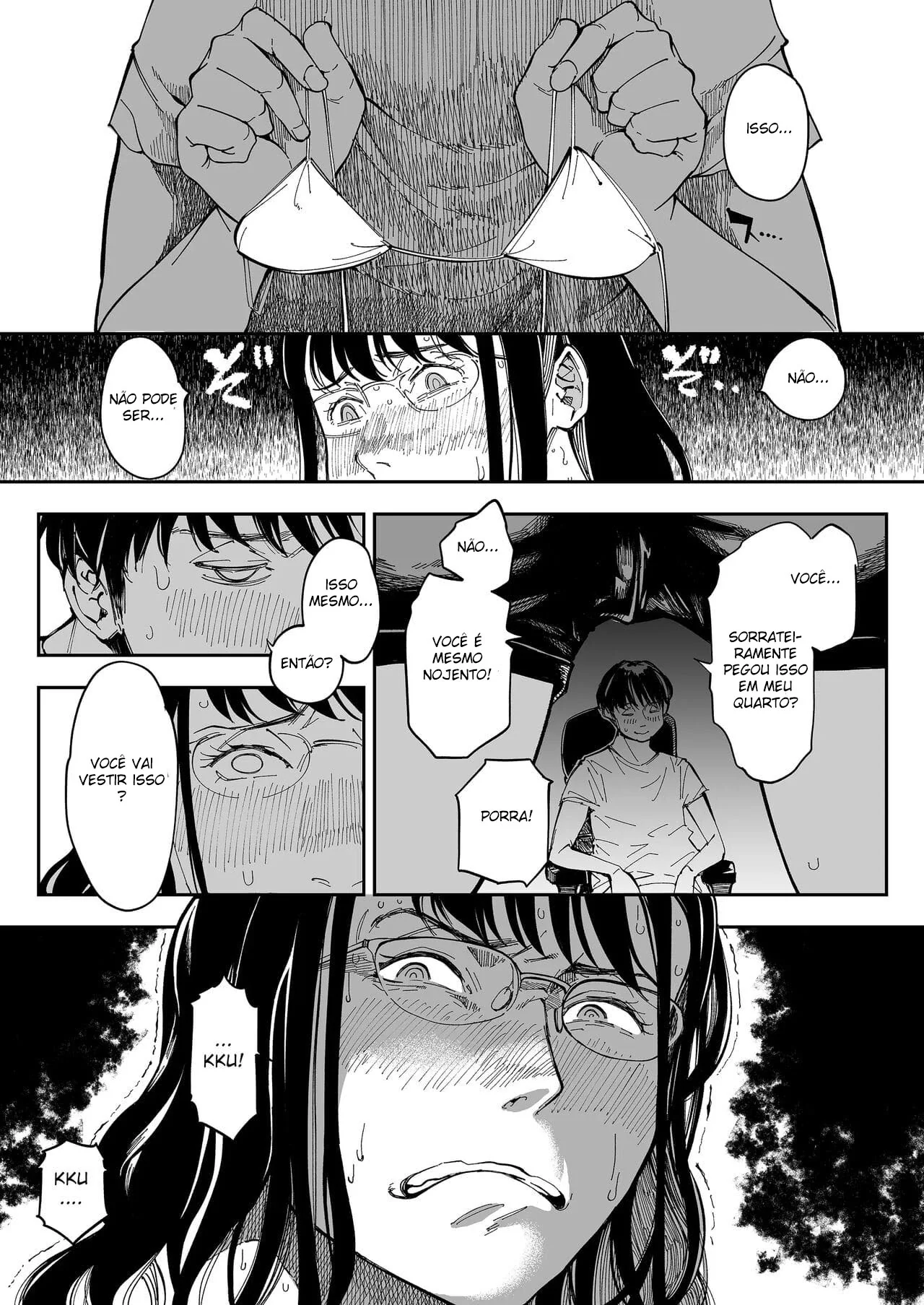 Chantageando a Camgirl Safada: Sacanagem em Família Hentai HQ