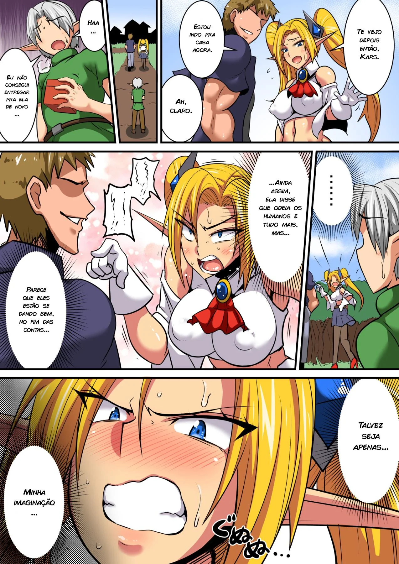 Daisuke e as Elfas Gostosas em Intercâmbio Hentai HQ Brasileiro