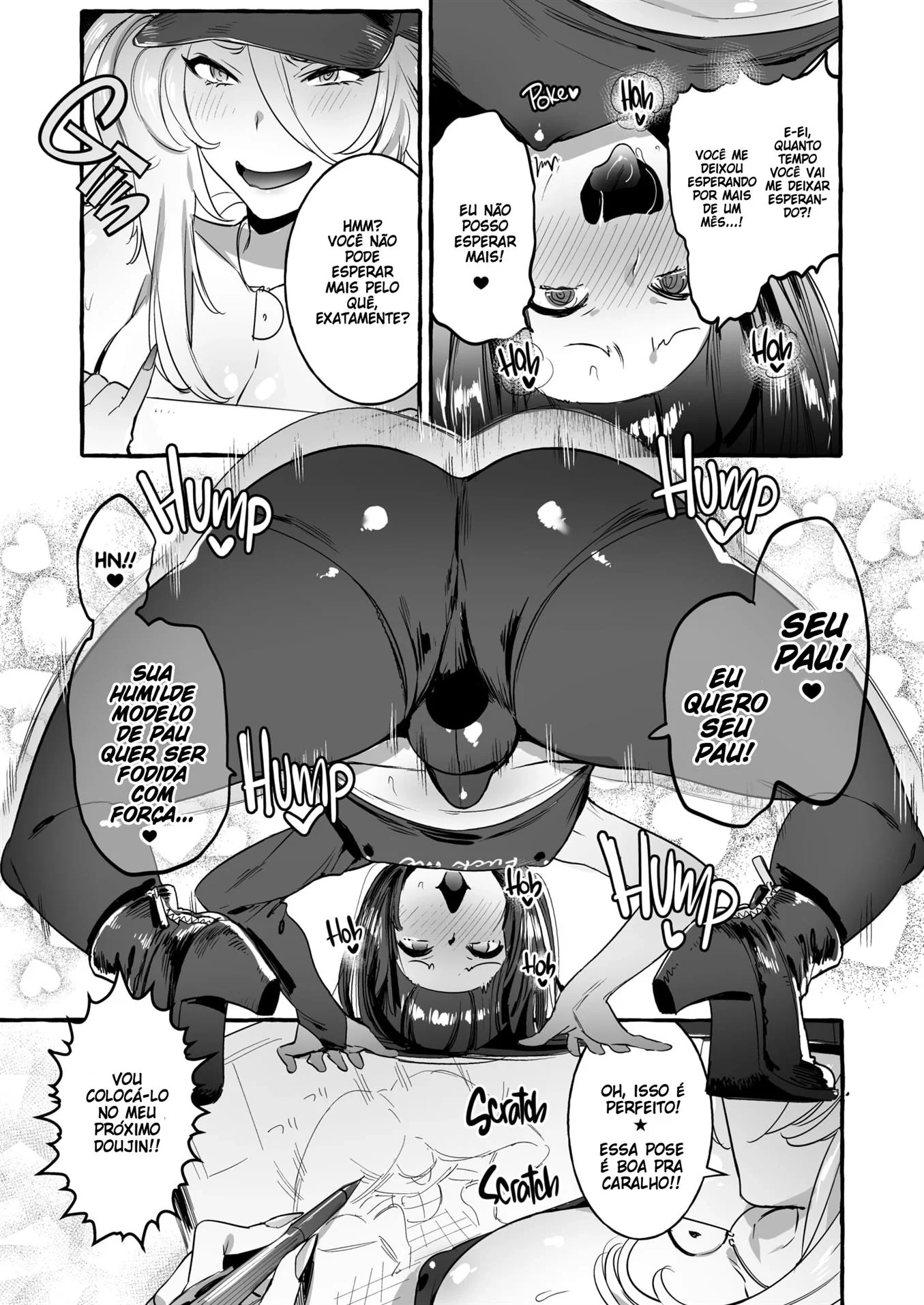 Ensaio Sensual – Putaria de Futanaris em Hentai HQ Brasileiro