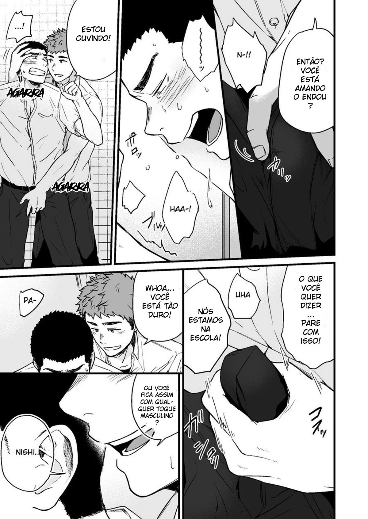 Amor proibido e traição: Nishi e Kimura em um triângulo amoroso na escola – Hentai Yaoi HQ Brasileiro