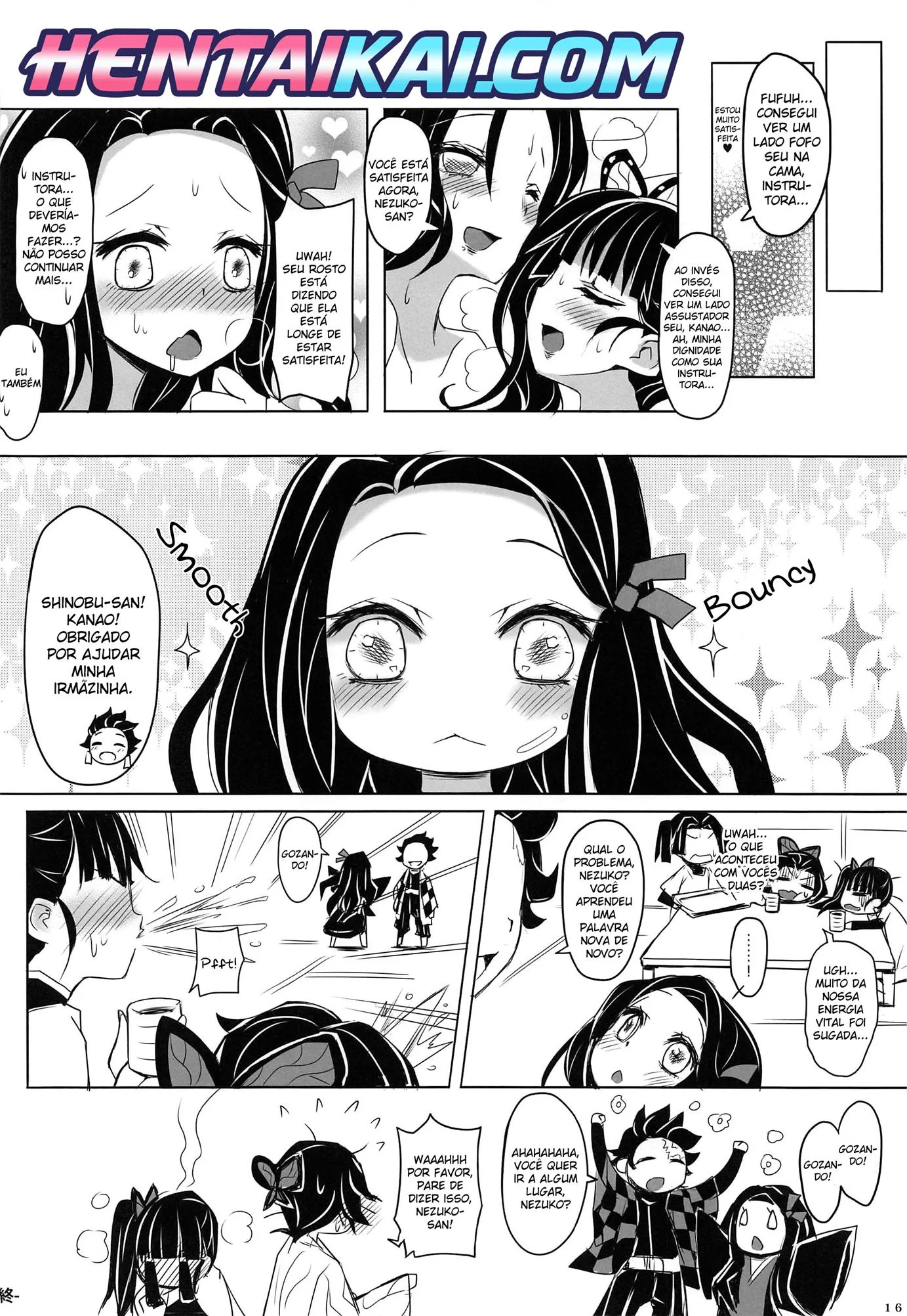 A Transformação de Nezuko: Sexo Lésbico e Putaria
