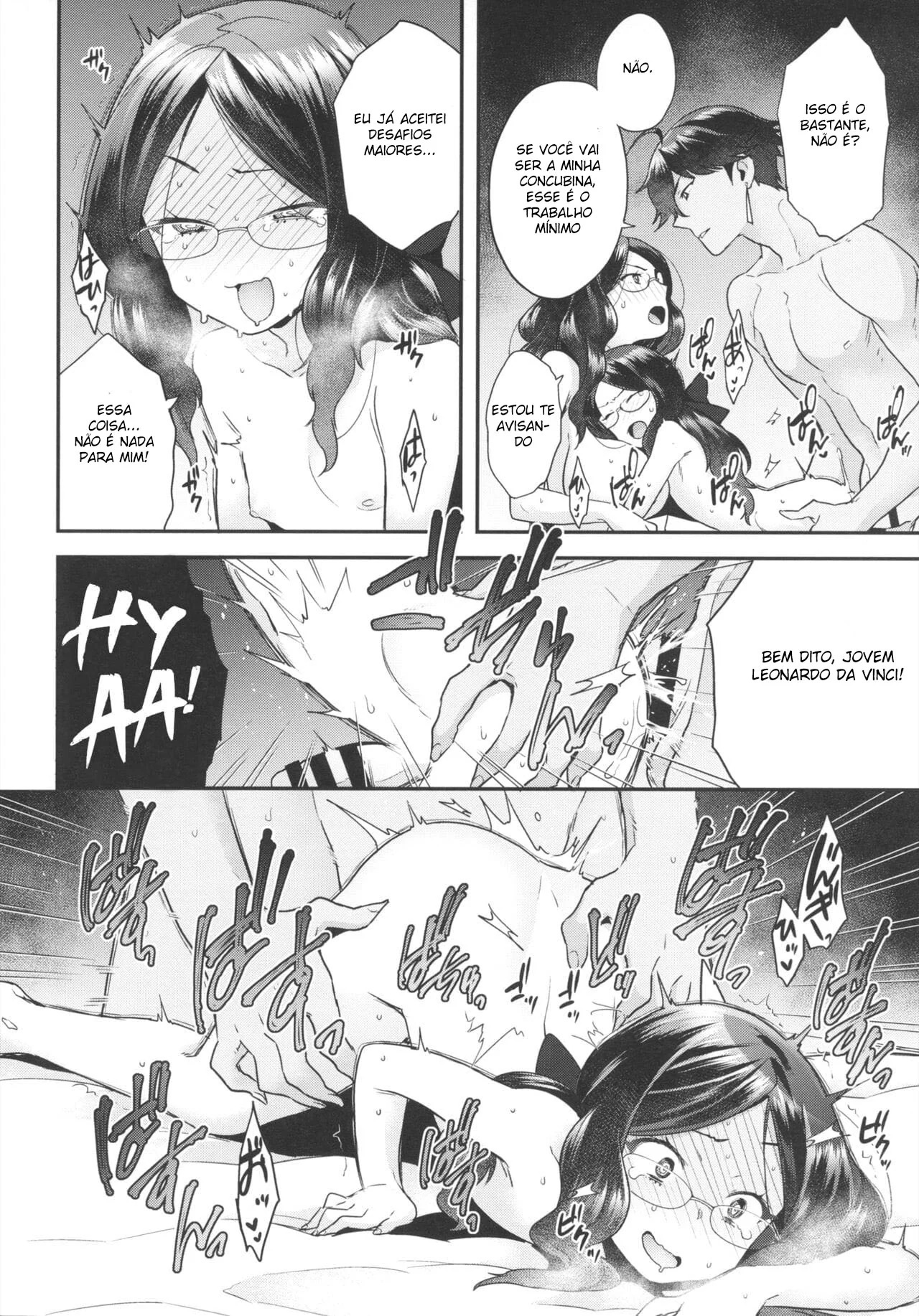 Disputa de buceta: Da Vinci vs Da Vinci em duelos de pica por Rei Ozymandias em HQ de Hentai
