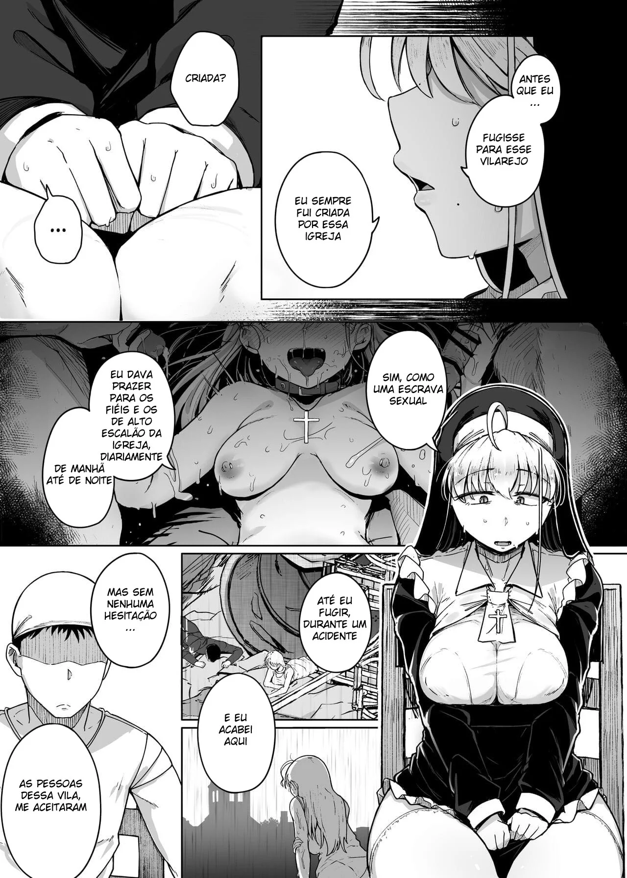 Piranha do Interior: Buceta Latejante querendo Rola em Hentai HQ Brasileiro