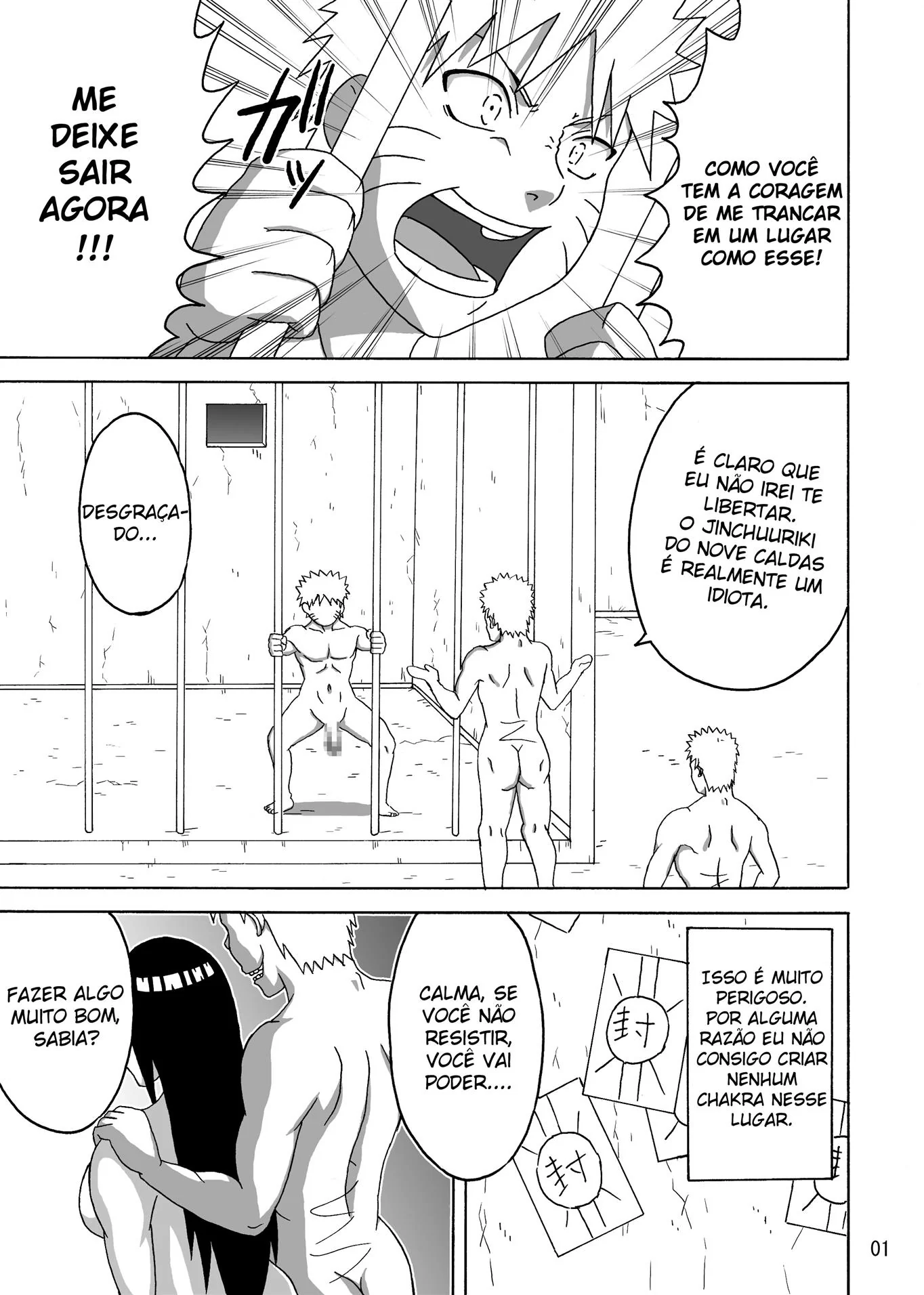 Naruto e Hinata na Putaria com Sakura e Tsunade: Ensinando Zetsu a Foder em Hentai HQ Brasileiro