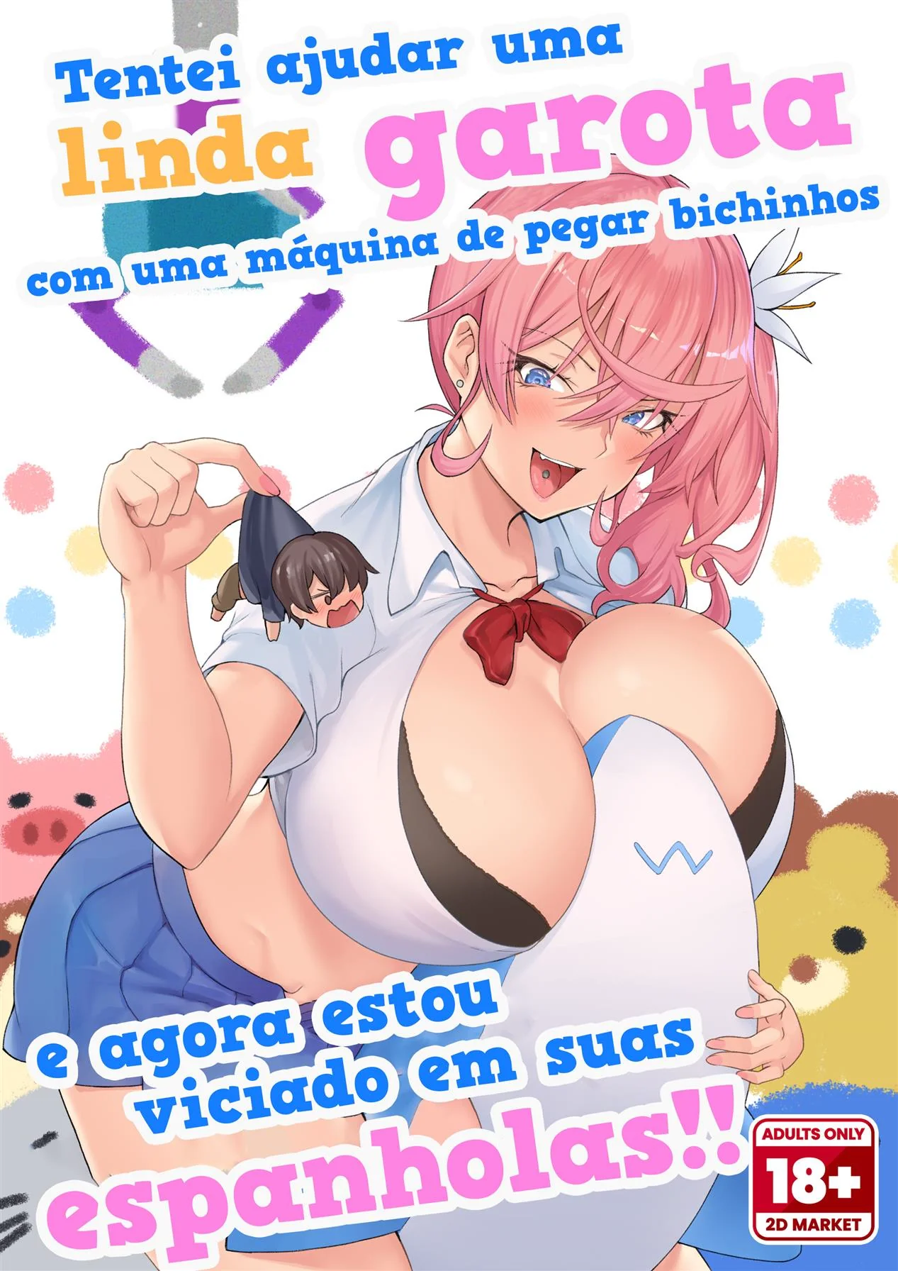 [REVISAR POST ⚠️✏️] Tentei Ajudar uma Linda Gyaru com uma Máquina de Pegar Bichinhos e Agora Estou Viciado em suas Espanholas