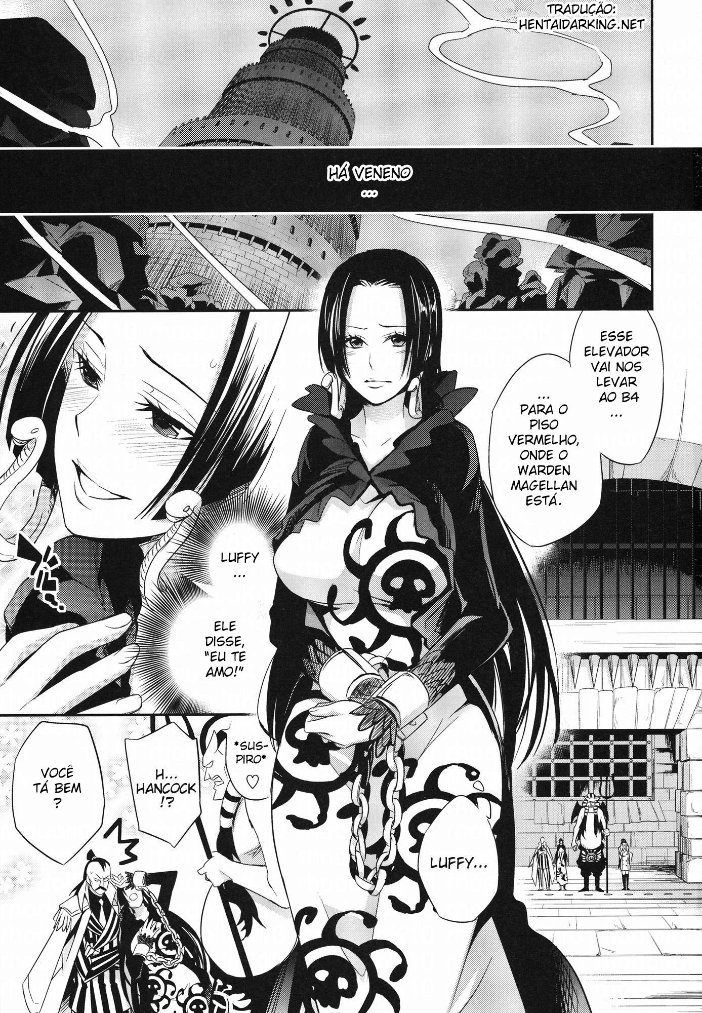 Hancock e Luffy: Foda Escondida no One Piece Hentai HQ Brasileiro