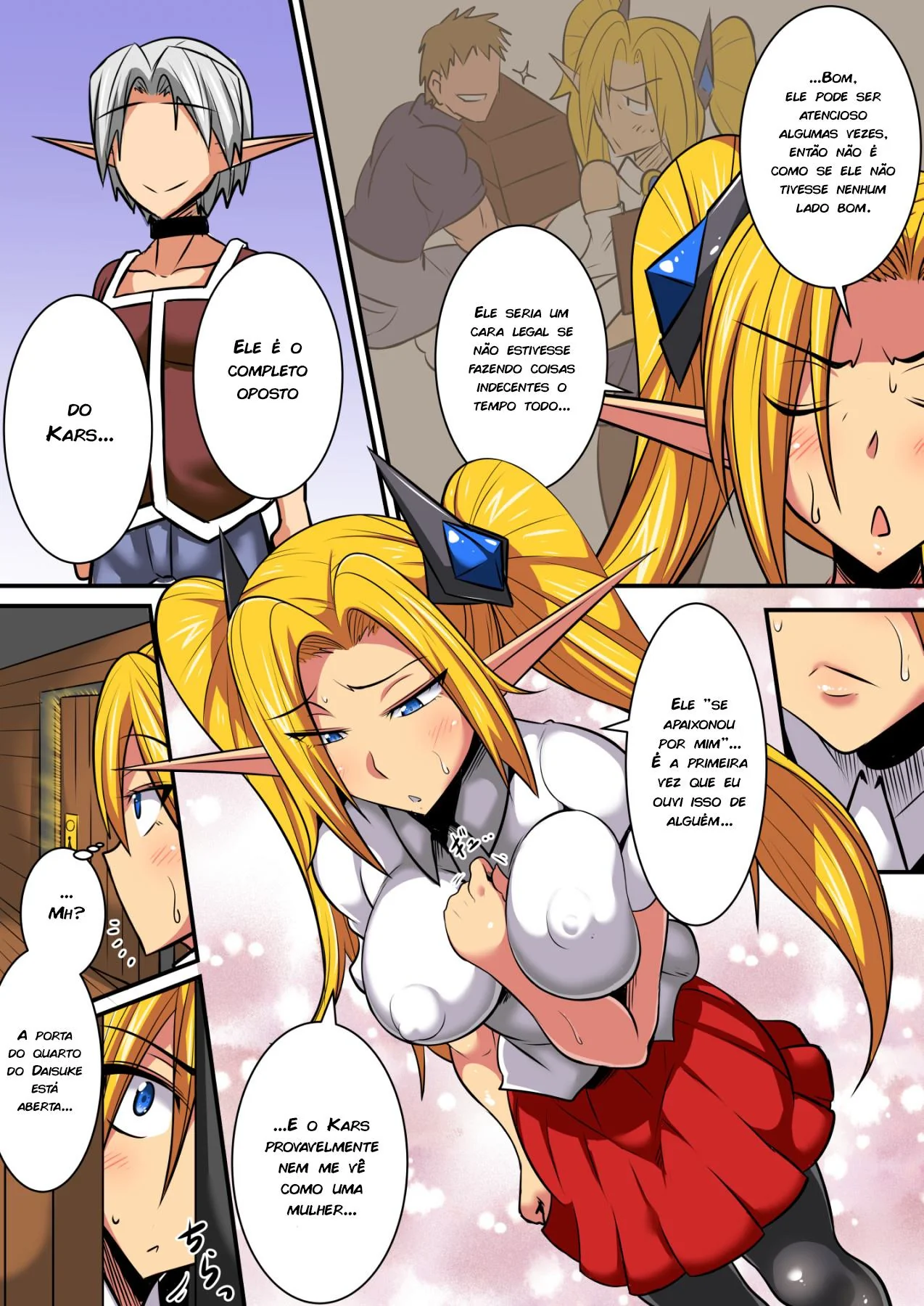 Daisuke e as Elfas Gostosas em Intercâmbio Hentai HQ Brasileiro