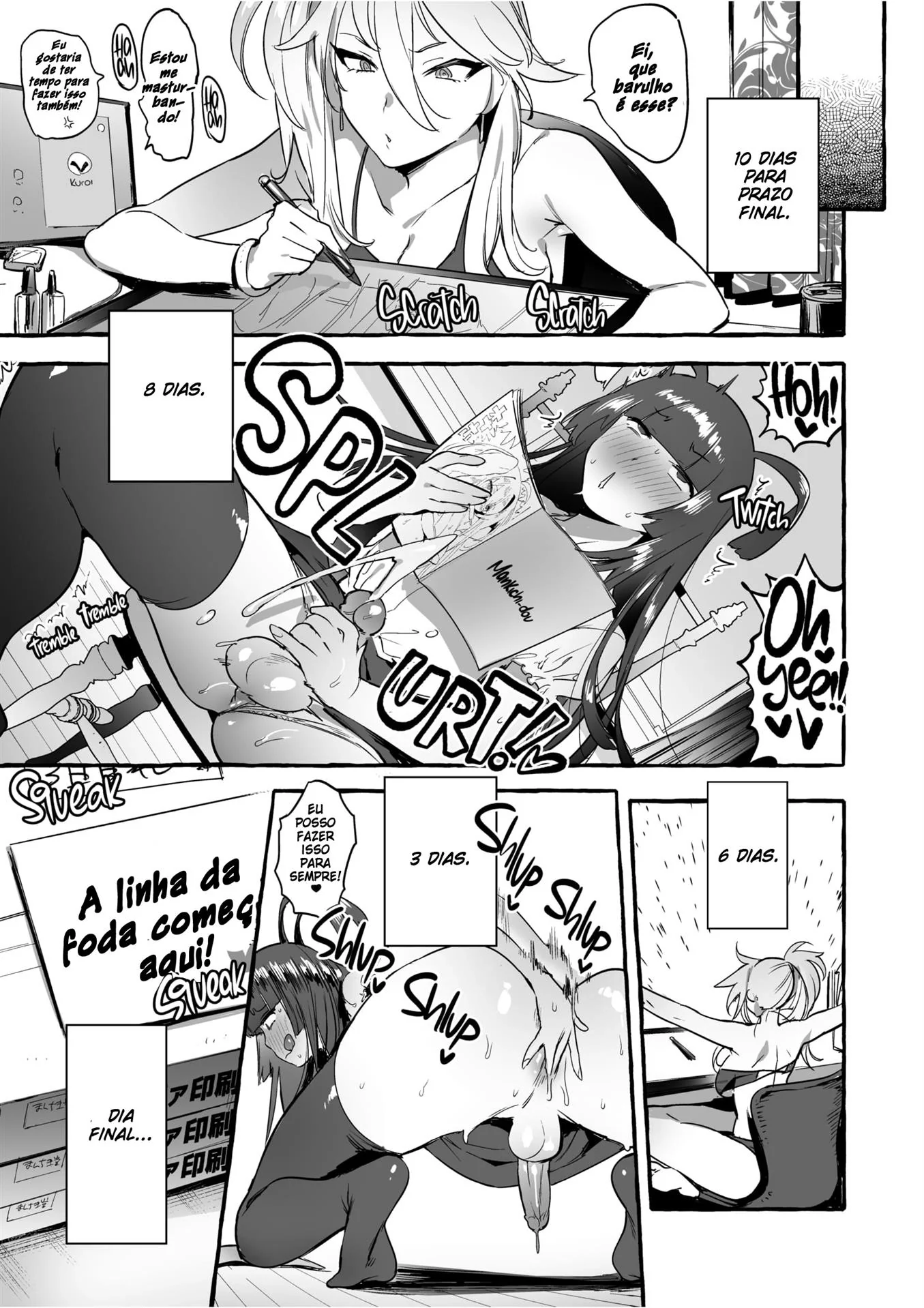 Ensaio Sensual – Putaria de Futanaris em Hentai HQ Brasileiro