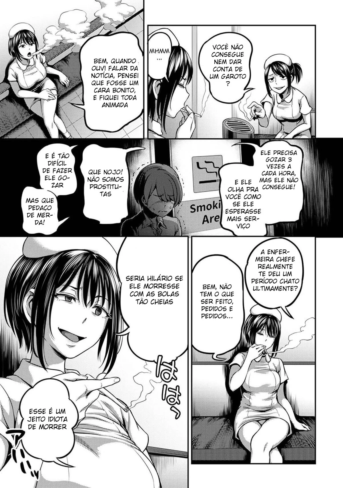 Enfermeira Piranha alivia a Dor nas Bolas de Yamada – HQ Hentai Brasileiro