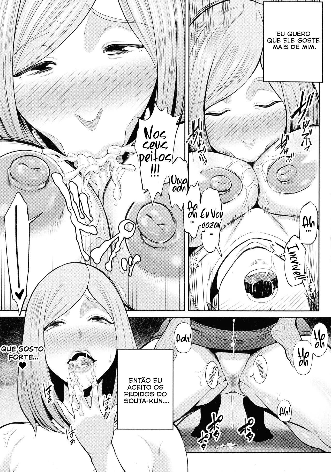 Mami Provocando seu Enteado com Sua Buceta Molhada – Hentai MILF em HQ Brasileiro