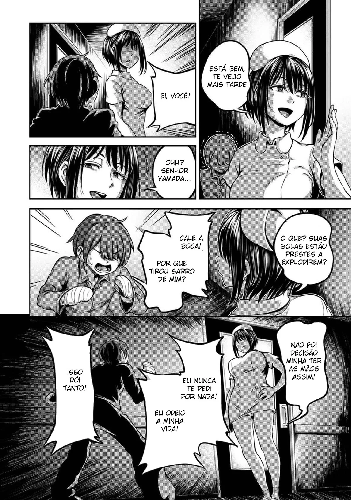 Enfermeira Piranha alivia a Dor nas Bolas de Yamada – HQ Hentai Brasileiro