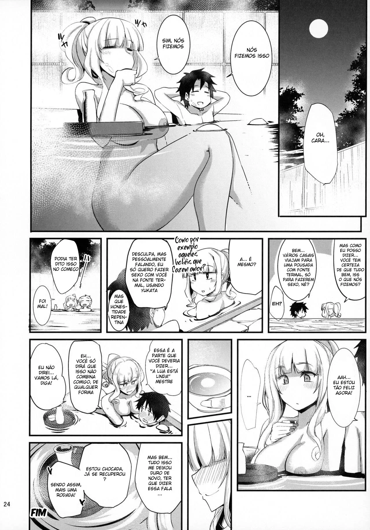 Piranha das Fontes Termais: Carmilla e sua pica sedenta em manga de hentai