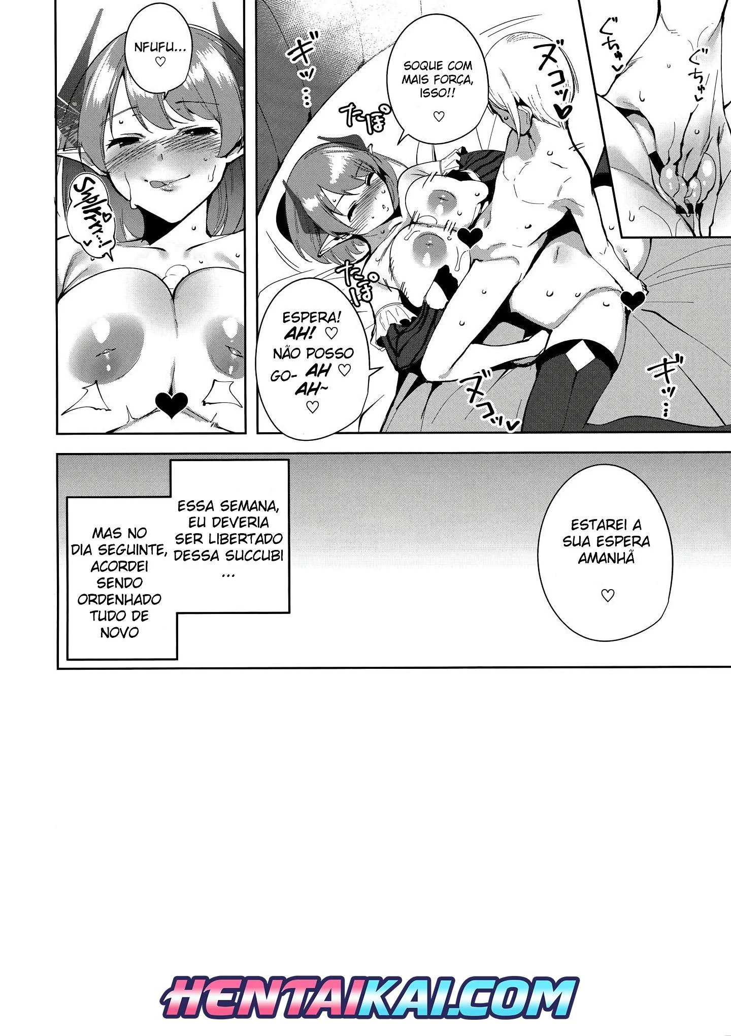 Succubus Sedenta: Satisfazendo a Piranha Sedutora em HQ Brasileiro de Hentai