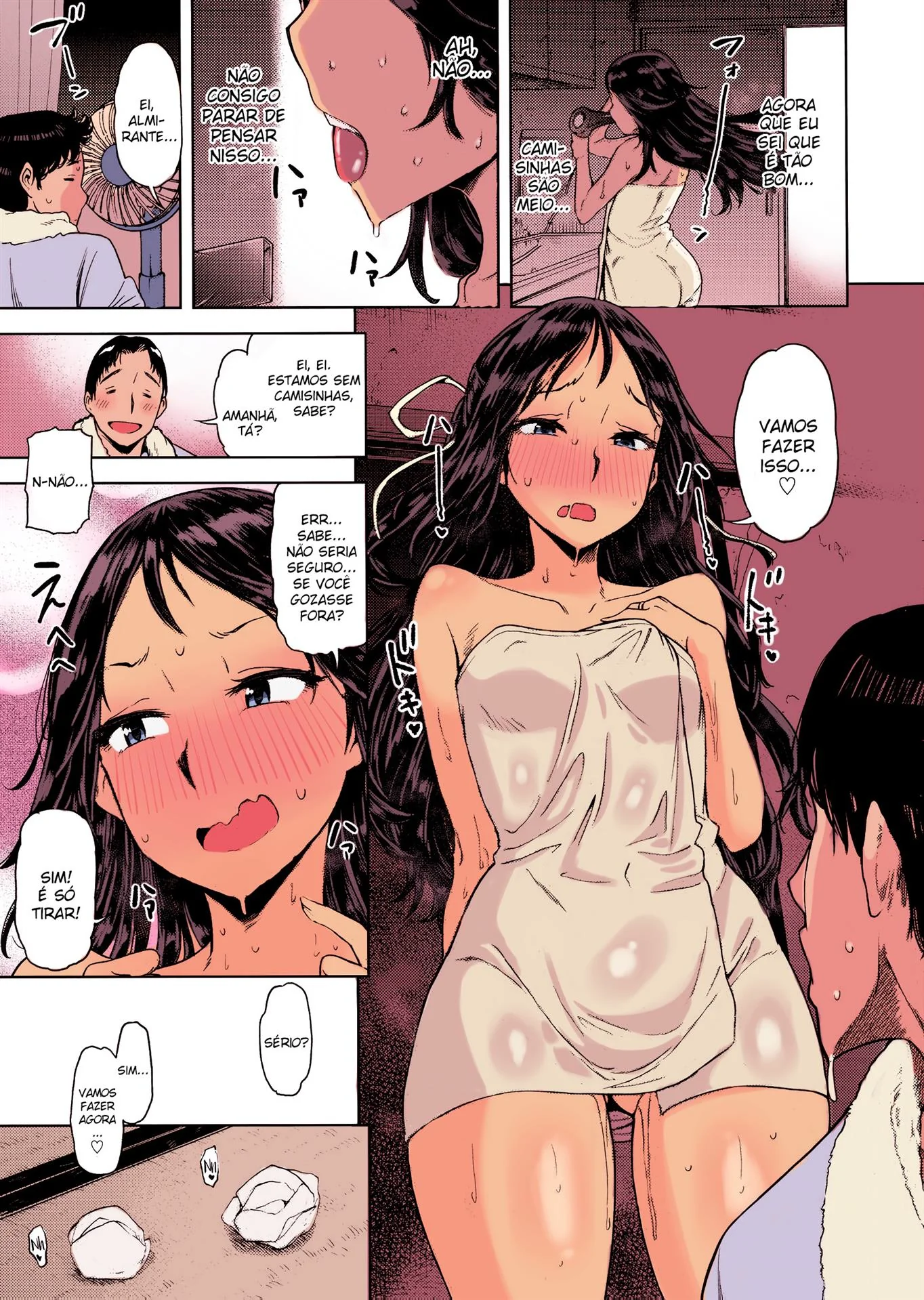 Katsuragi seduz o almirante e acaba levando rola com força no hentai HQ